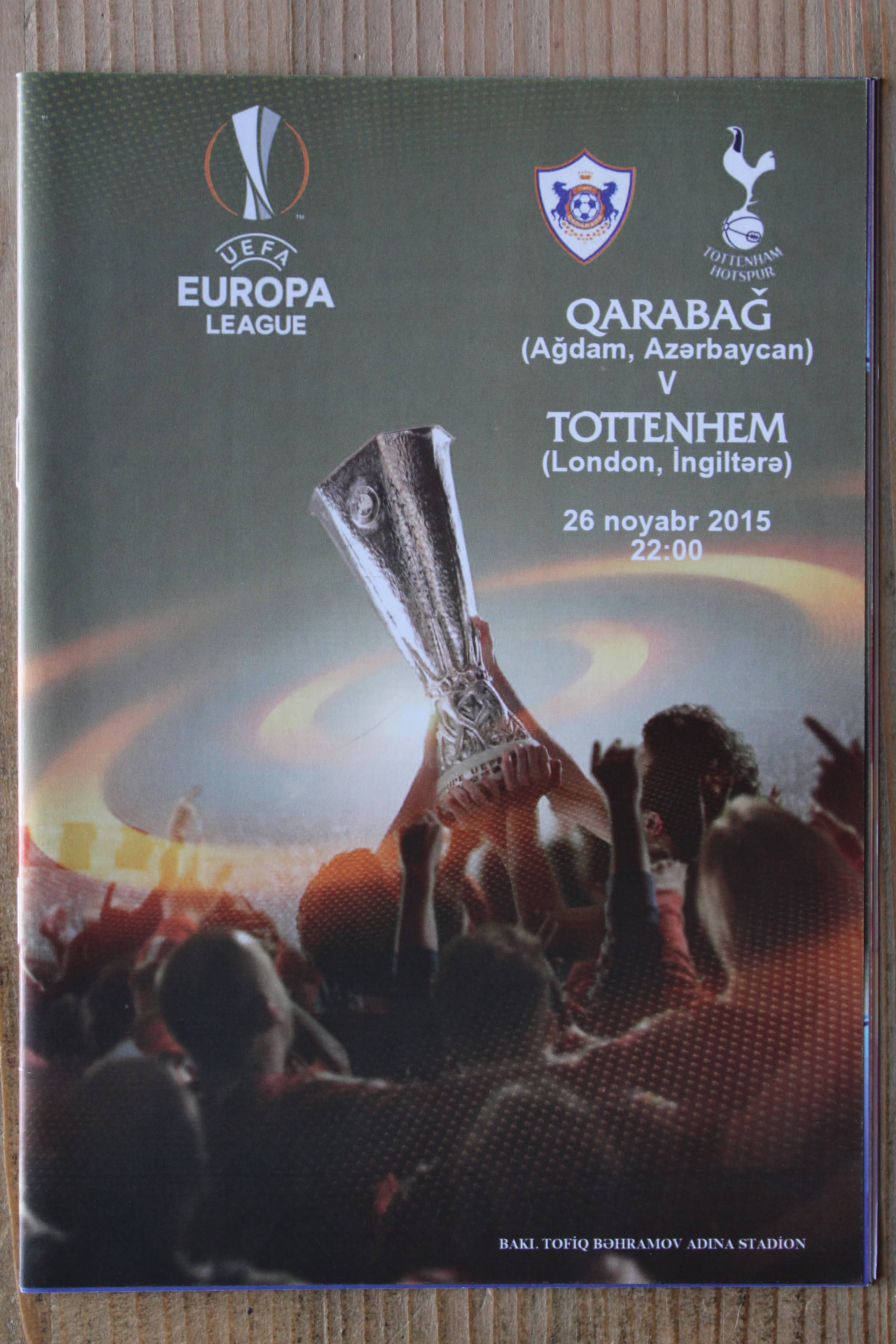 Qarabag FK v Tottenham Hotspur FC