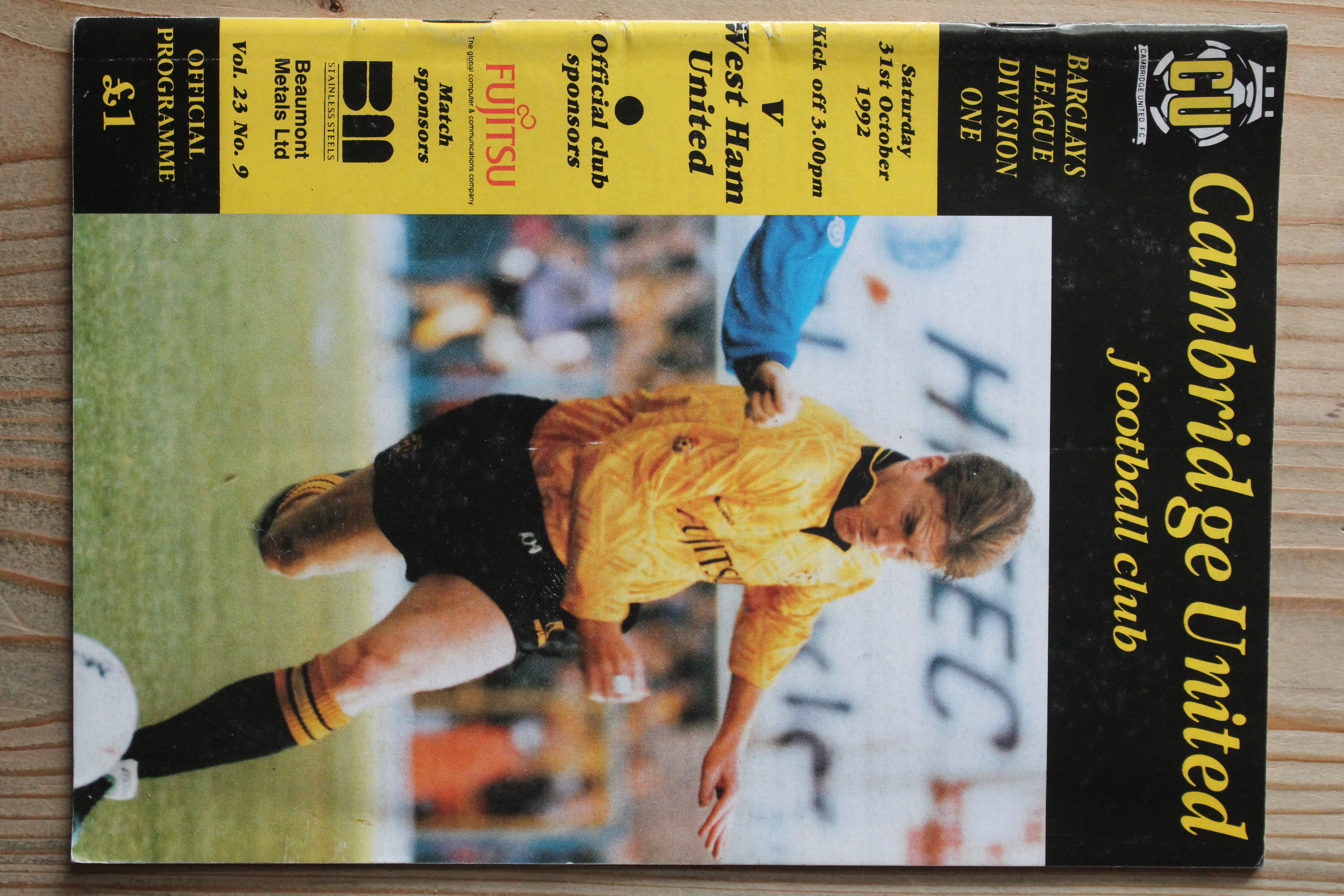 Cambridge United FC v West Ham United FC