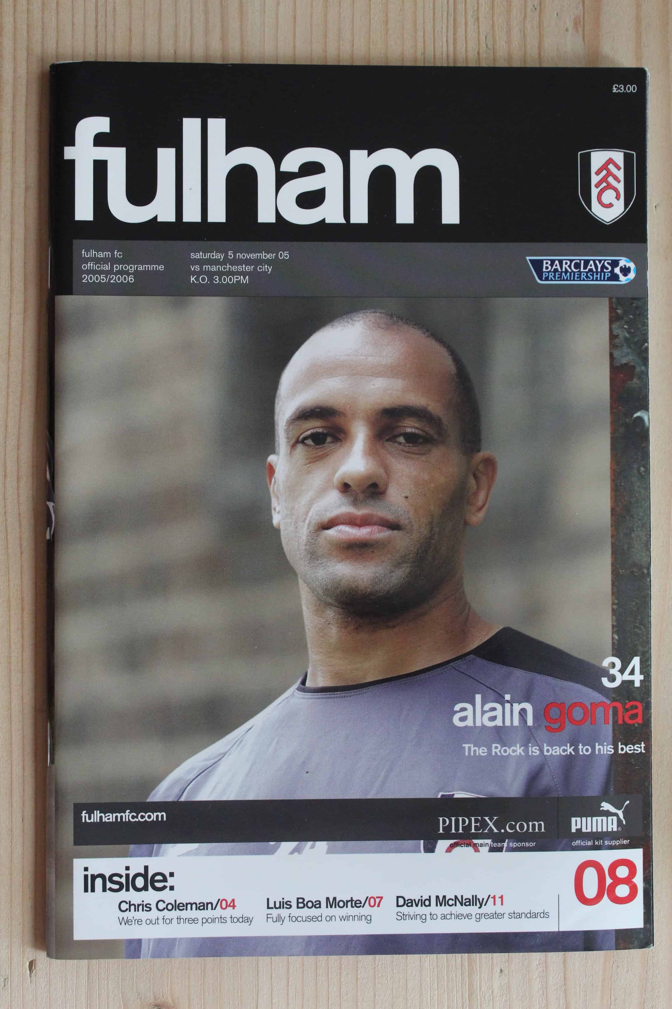 Fulham FC v Manchester City FC