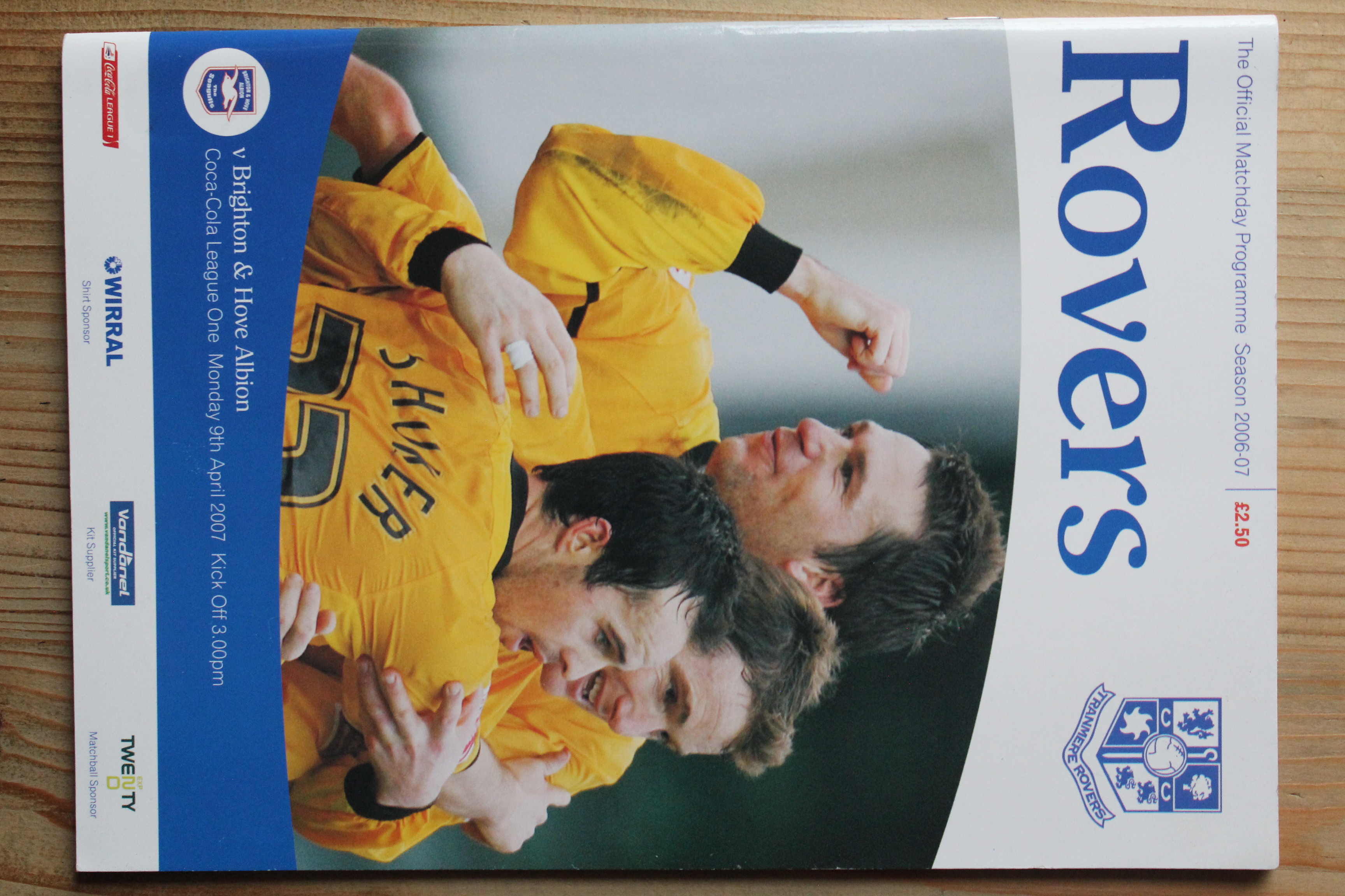 Tranmere Rovers FC v Brighton & Hove Albion FC
