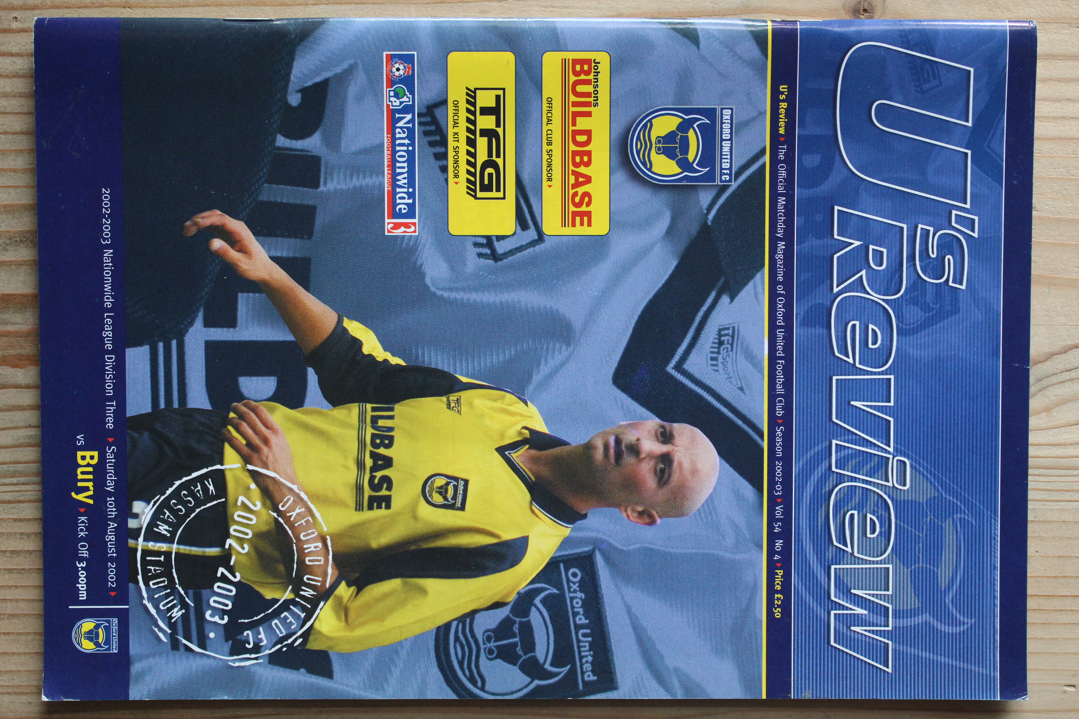 Oxford United FC v Bury FC
