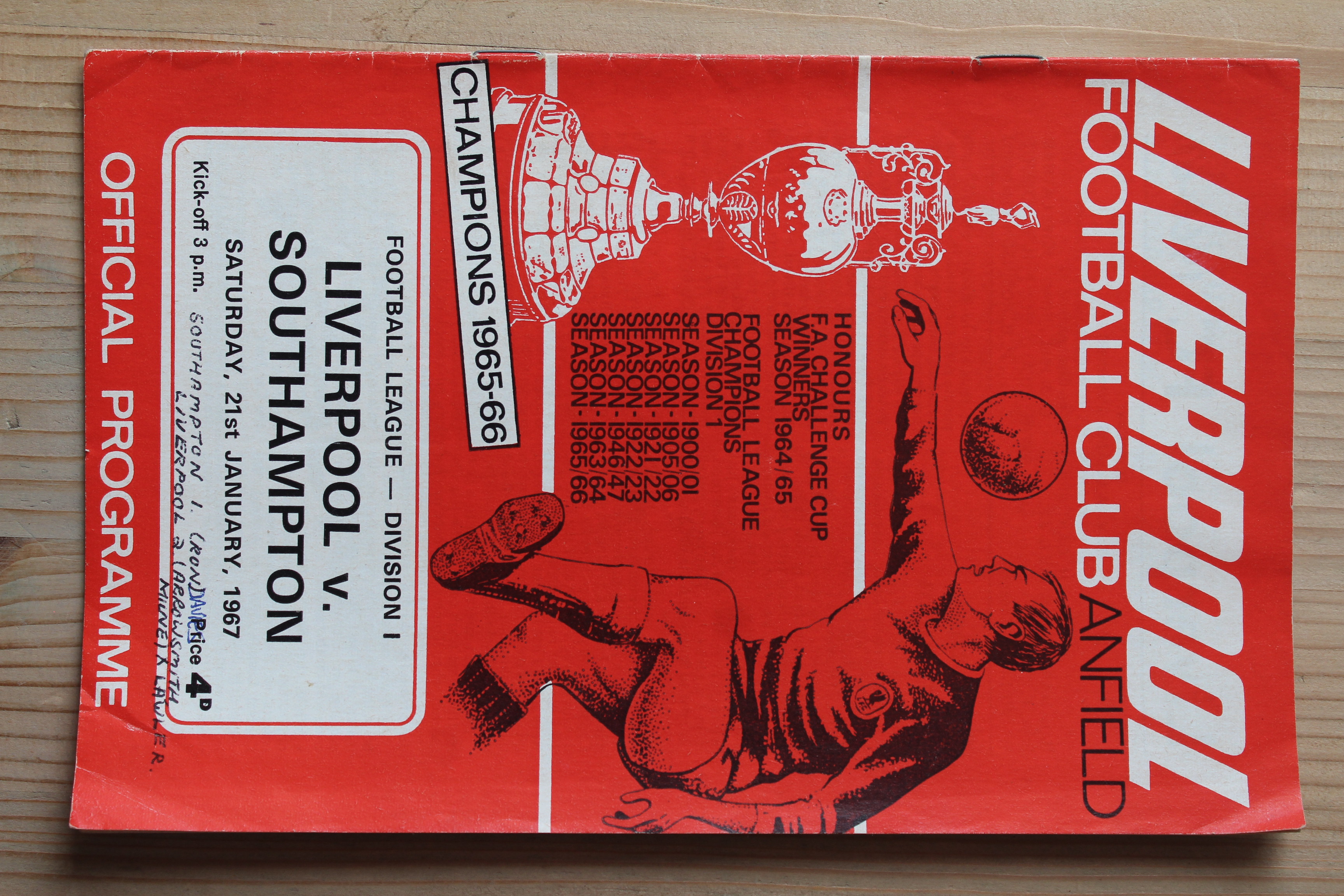 Liverpool FC v Southampton FC