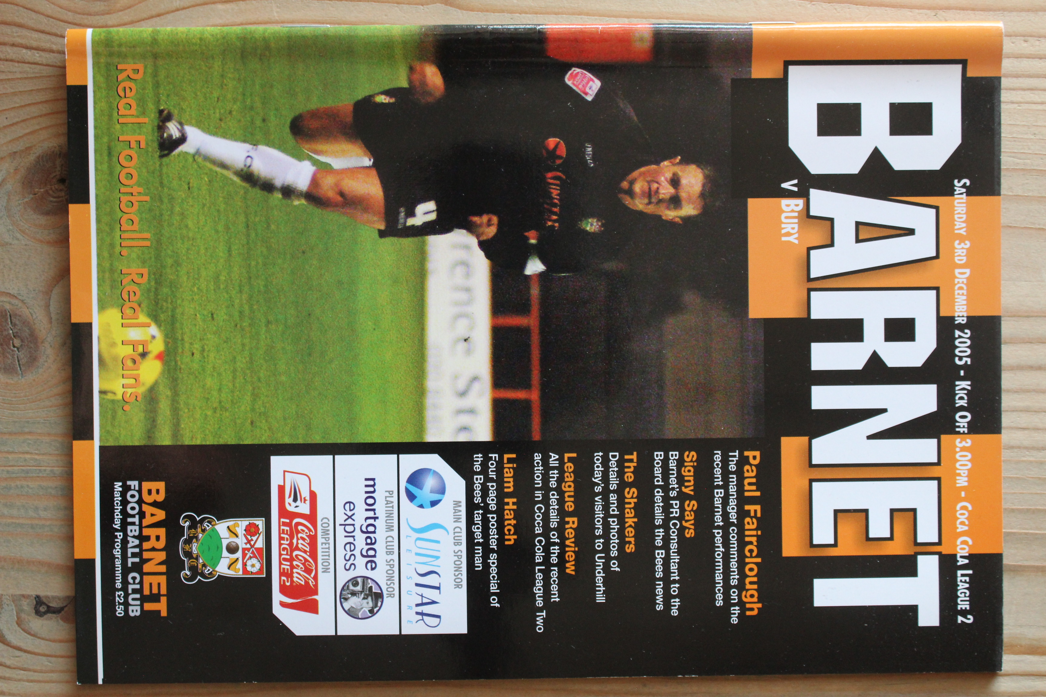 Barnet FC v Bury FC
