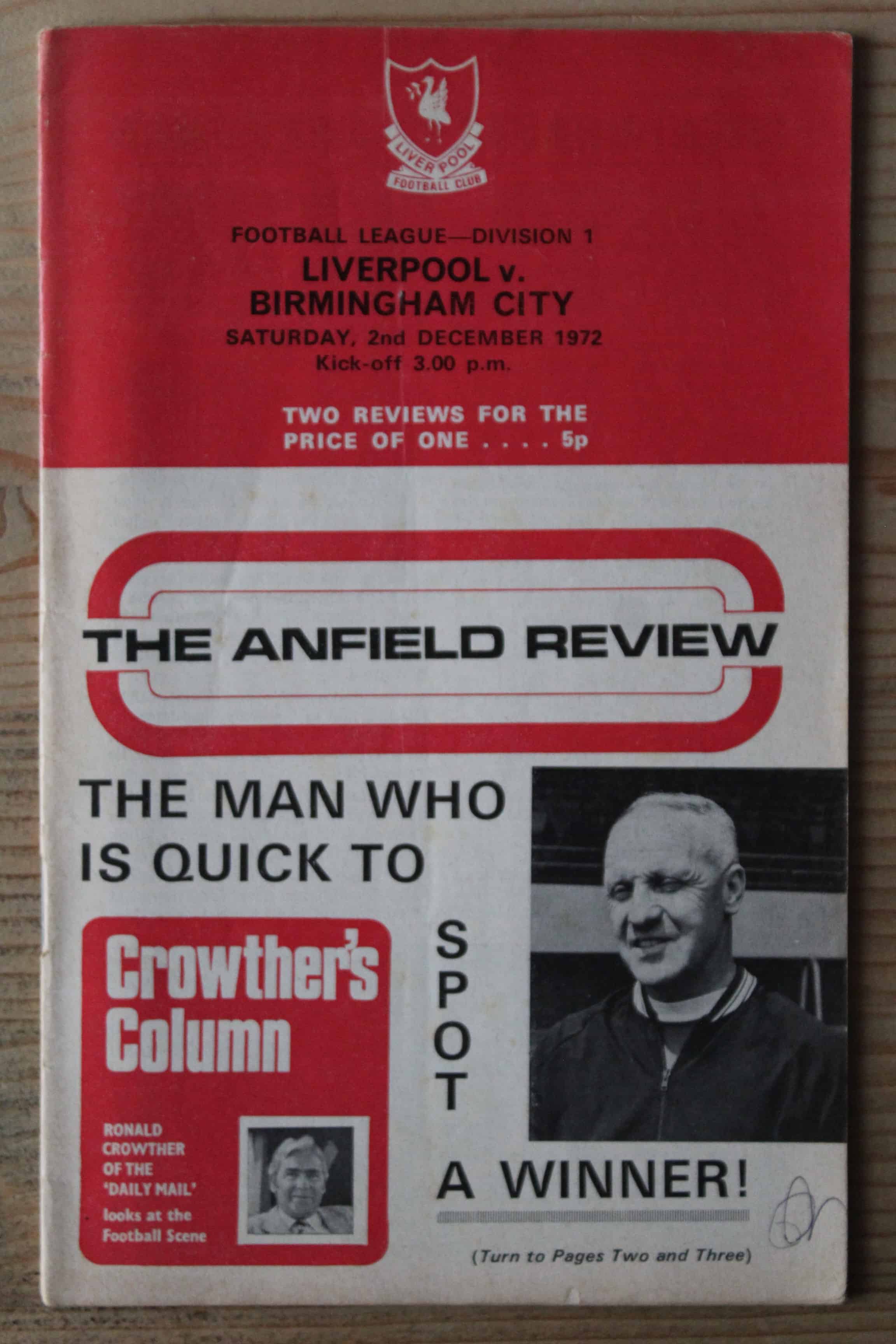 Liverpool FC v Birmingham City FC