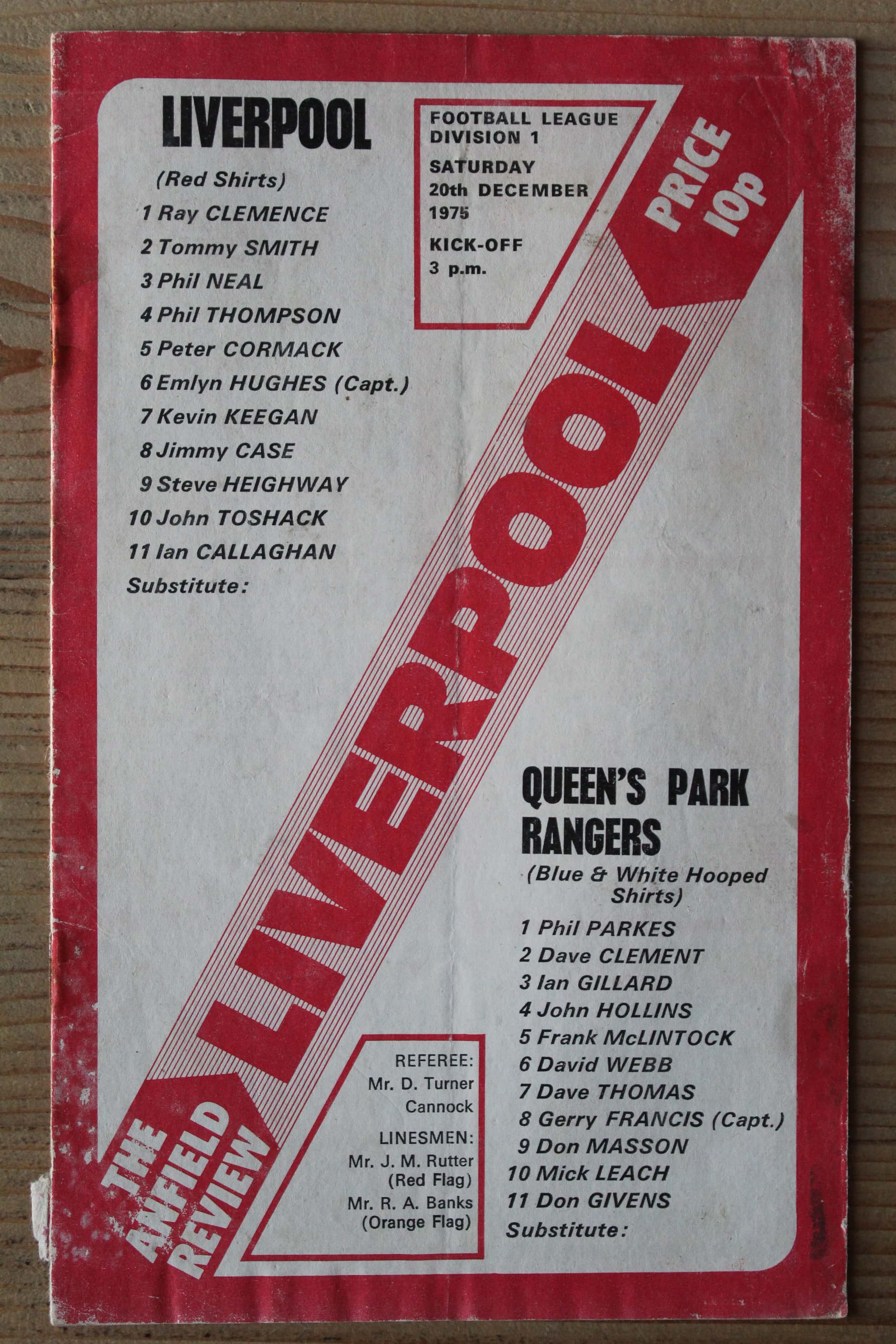 Liverpool FC v Queens Park Rangers FC