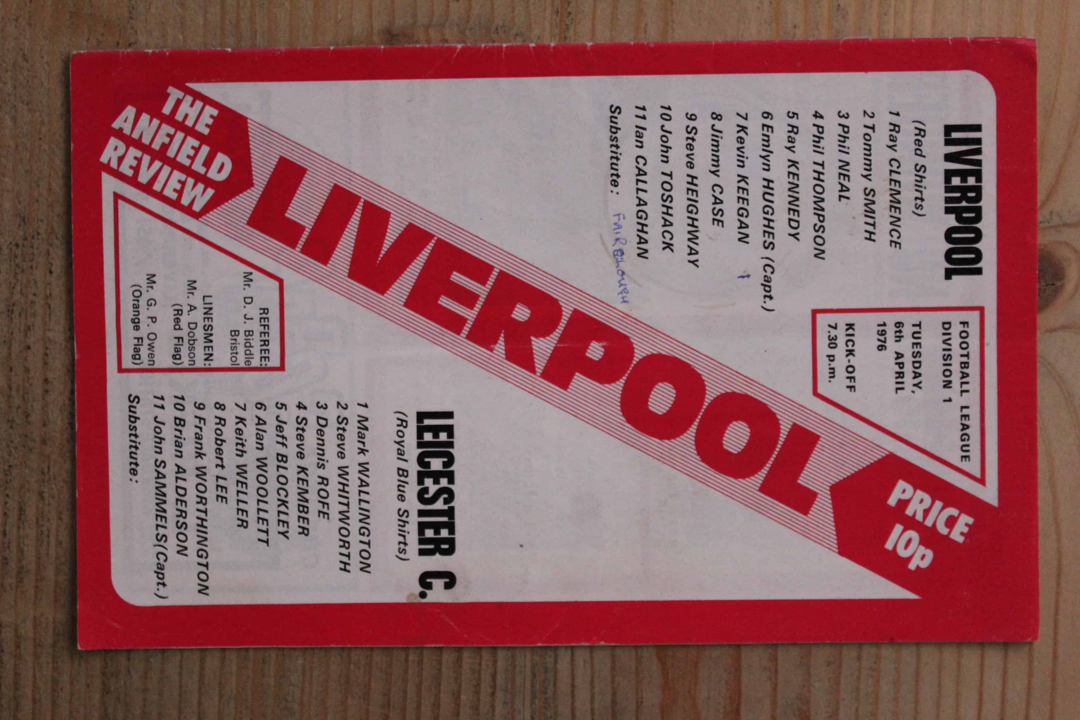 Liverpool FC v Leicester City FC