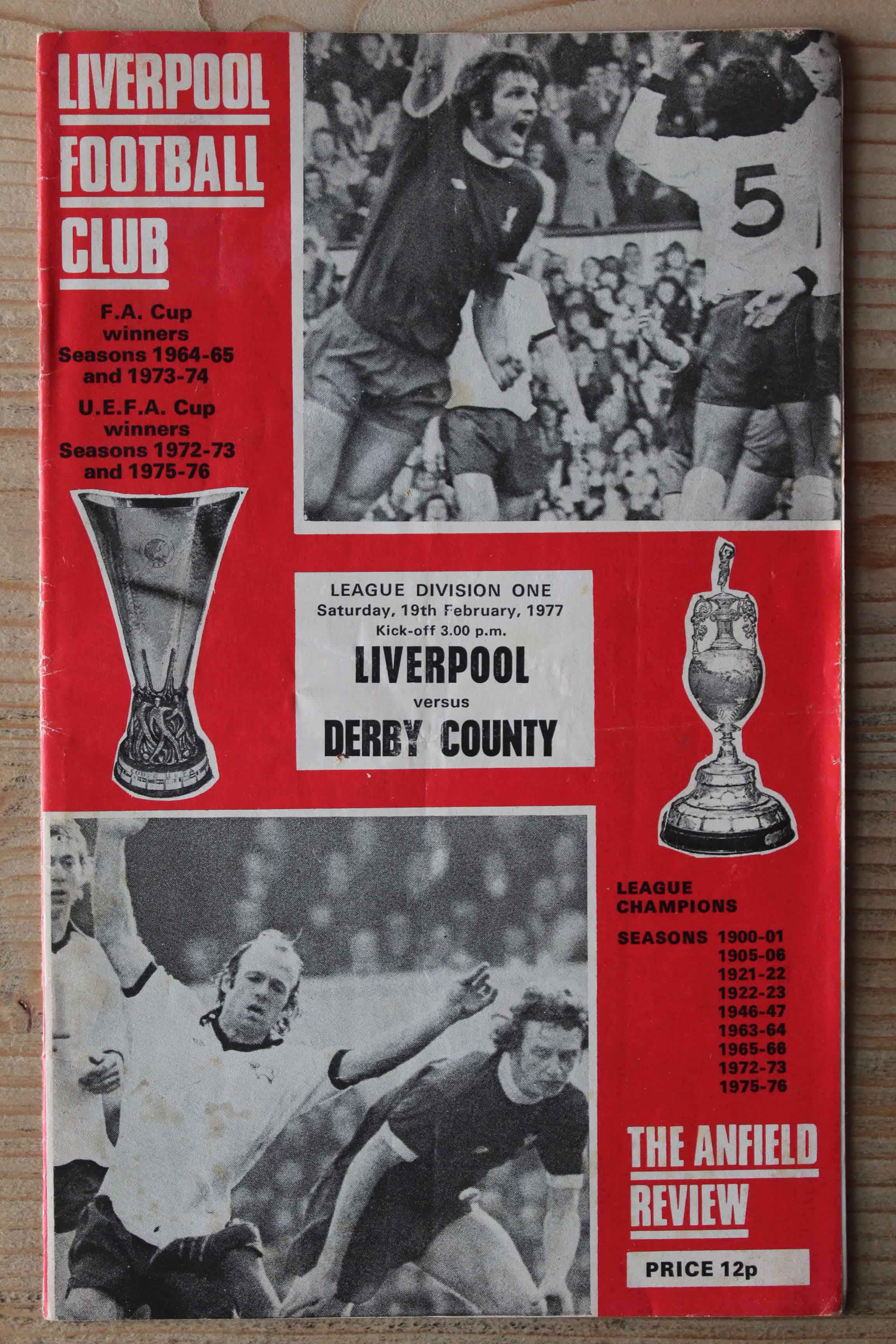 Liverpool FC v Derby County FC