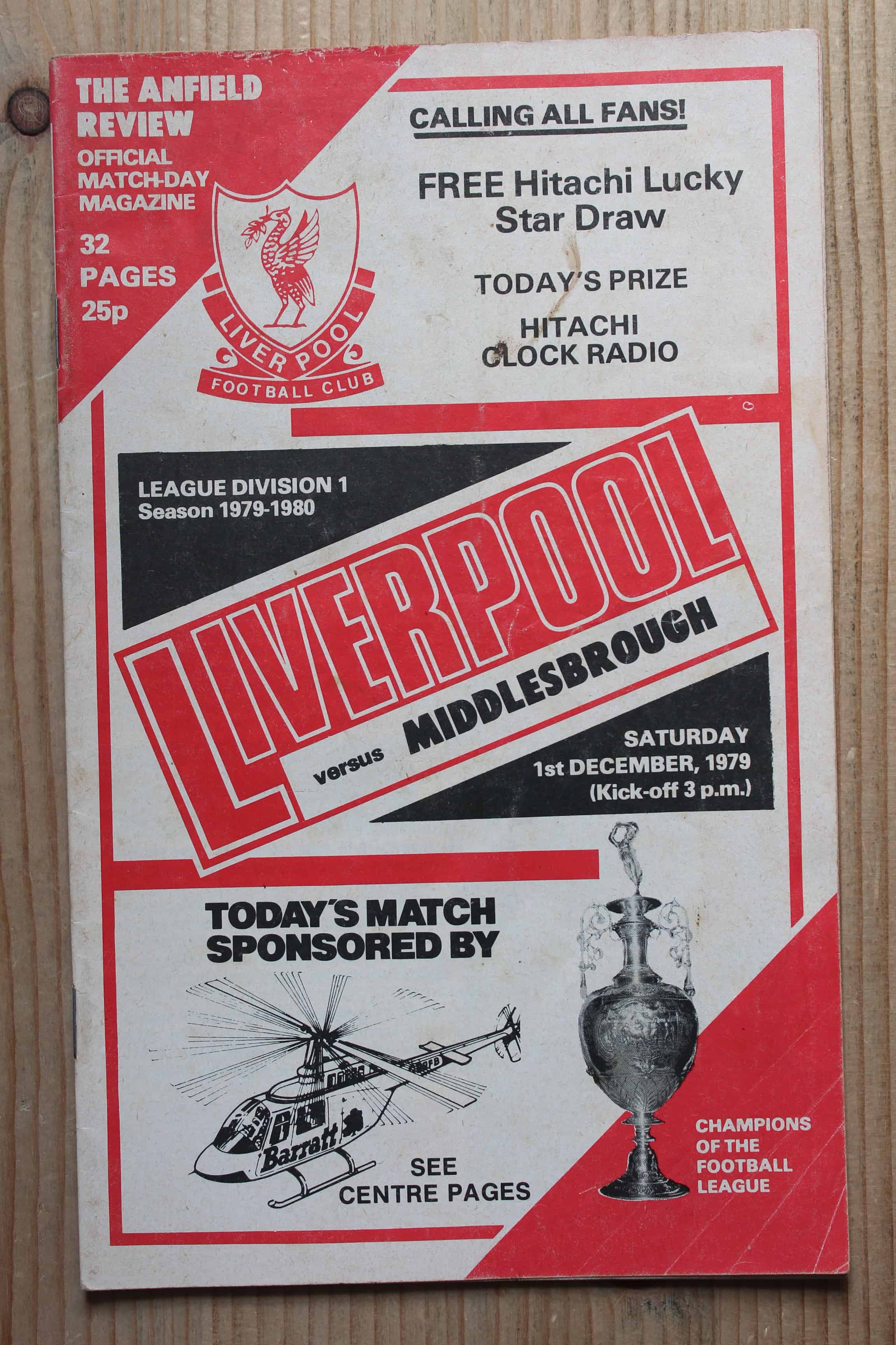 Liverpool FC v Middlesbrough FC