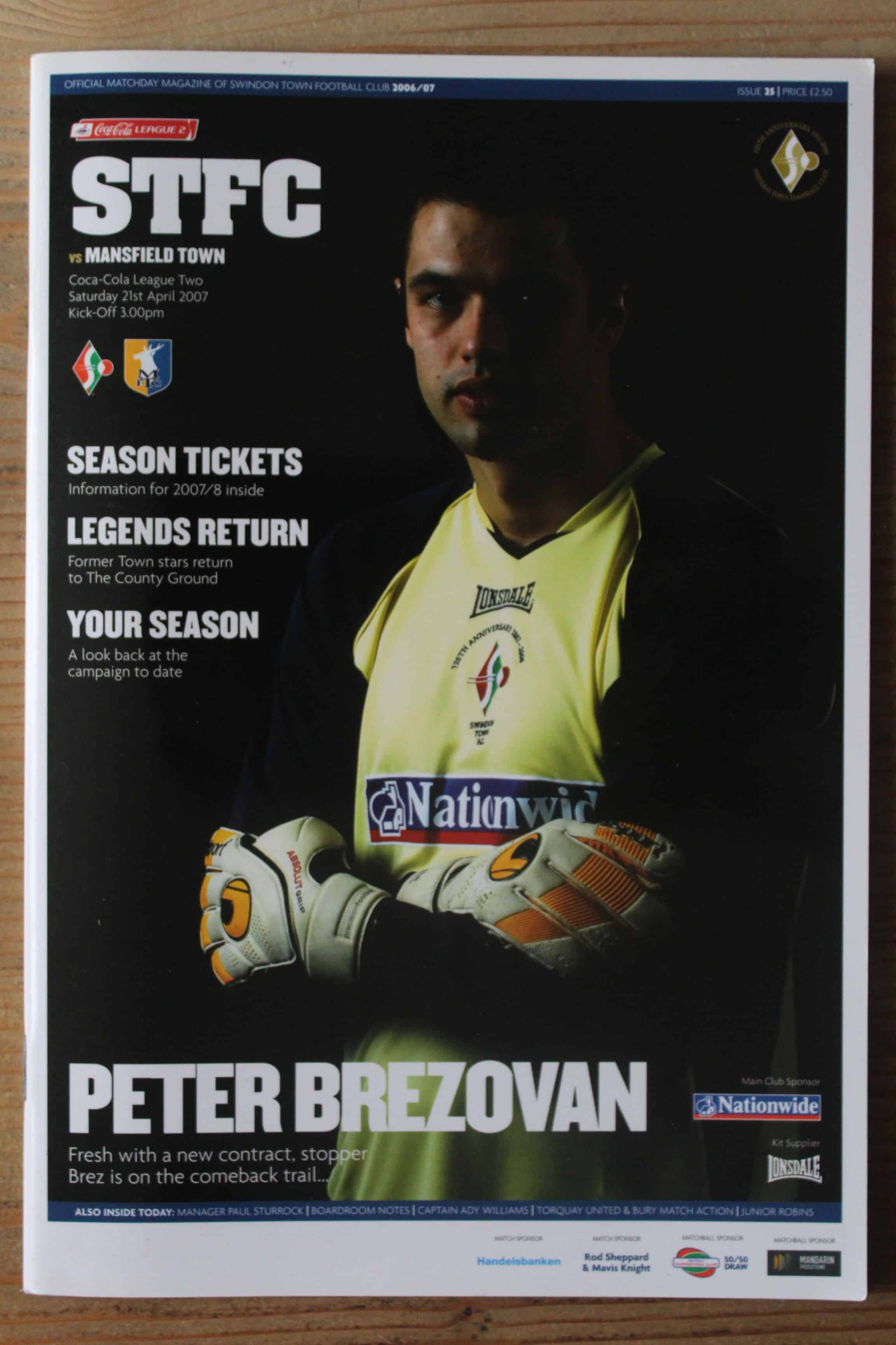 Swindon Town FC v Mansfield Town FC