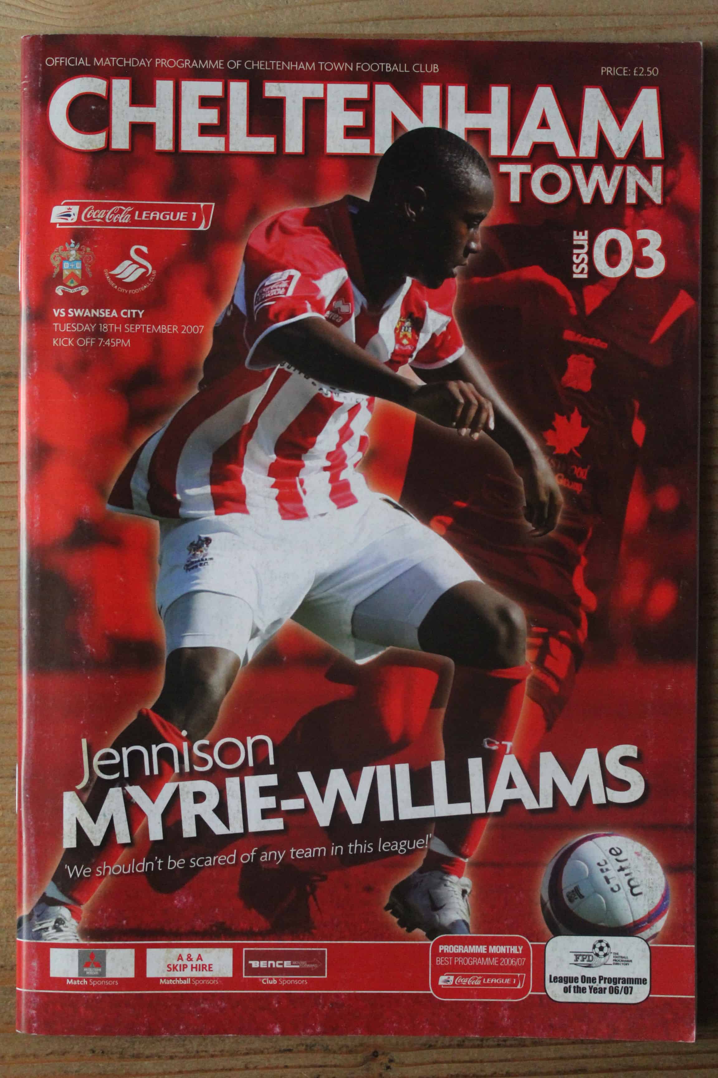 Cheltenham Town FC v Swansea City FC