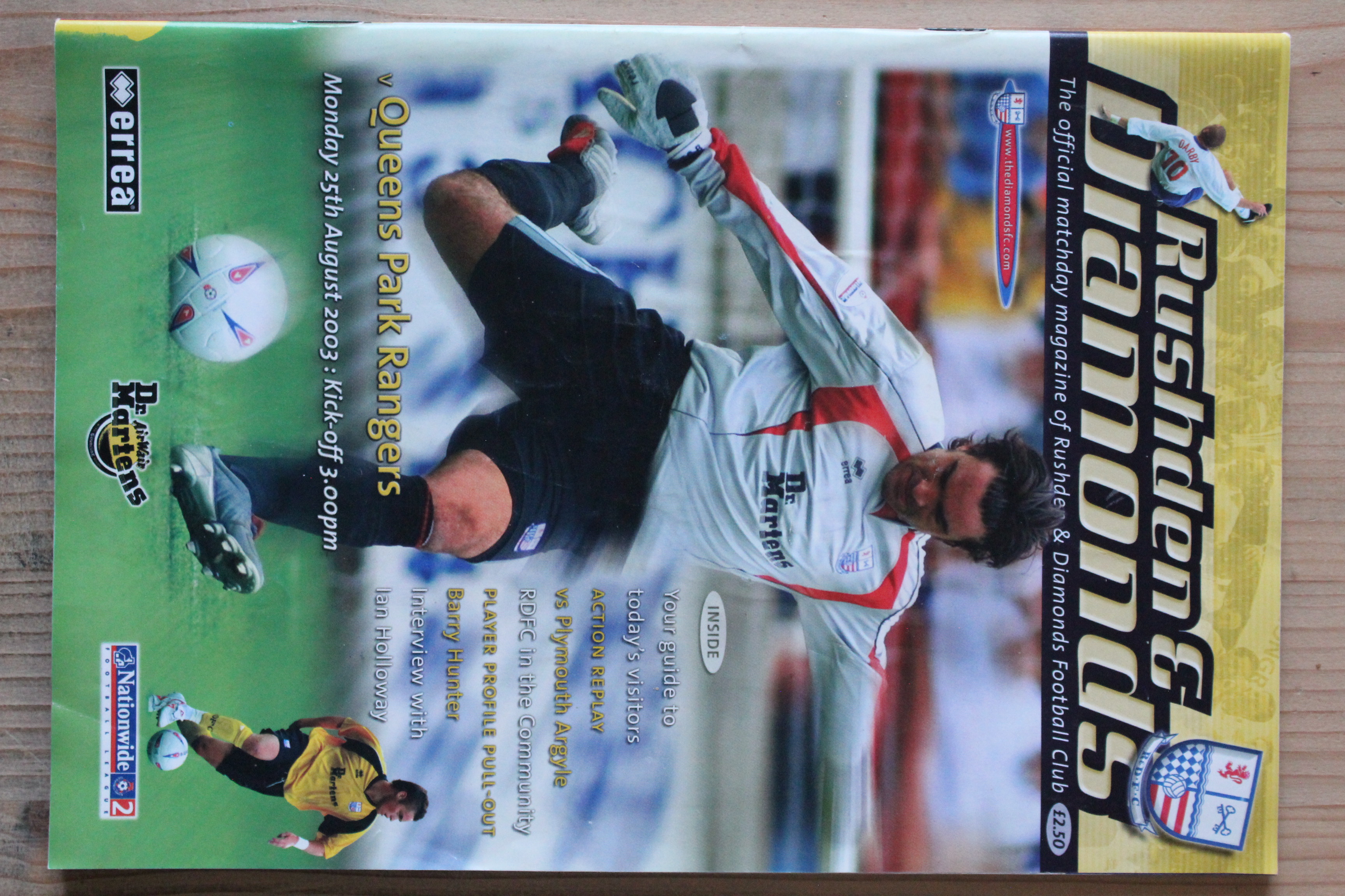 Rushden & Diamonds v Queens Park Rangers FC