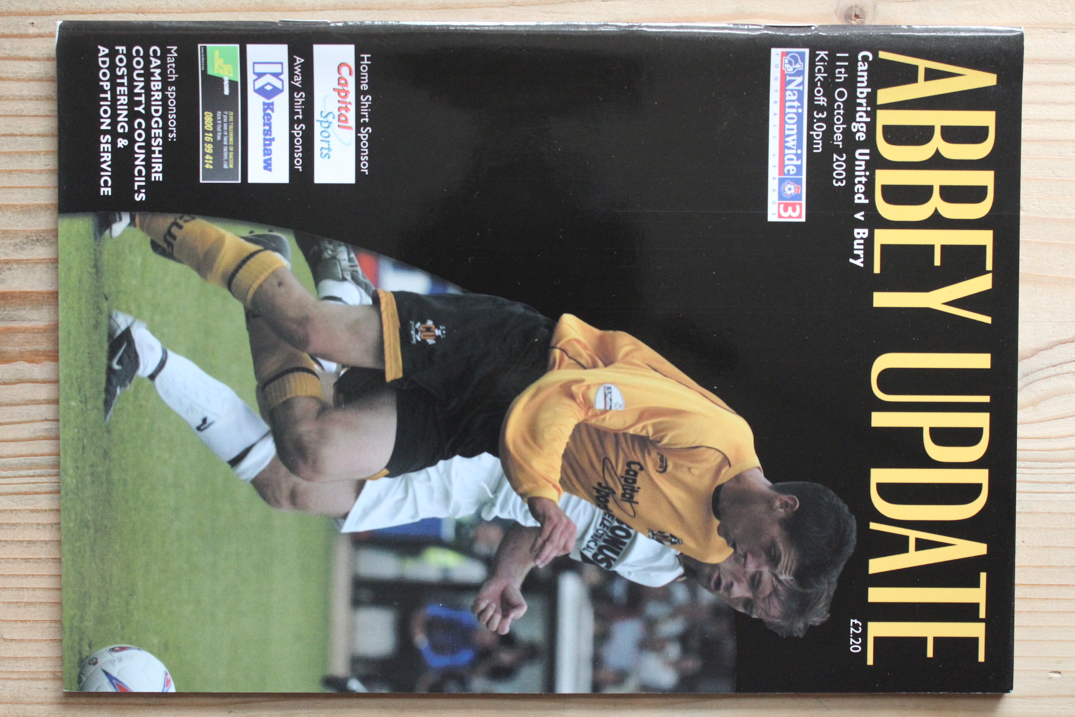 Cambridge United FC v Bury FC