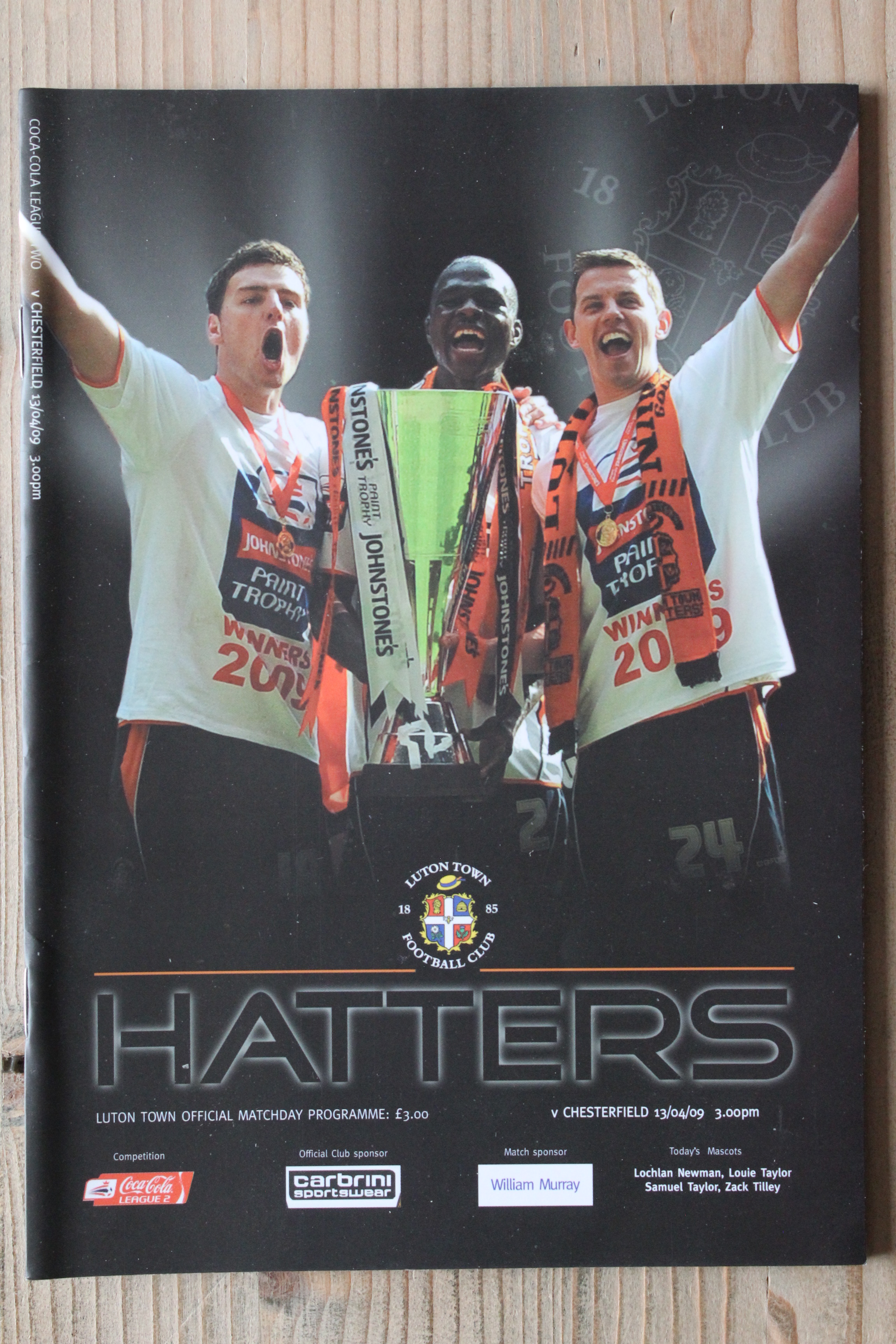 Luton Town FC v Chesterfield FC