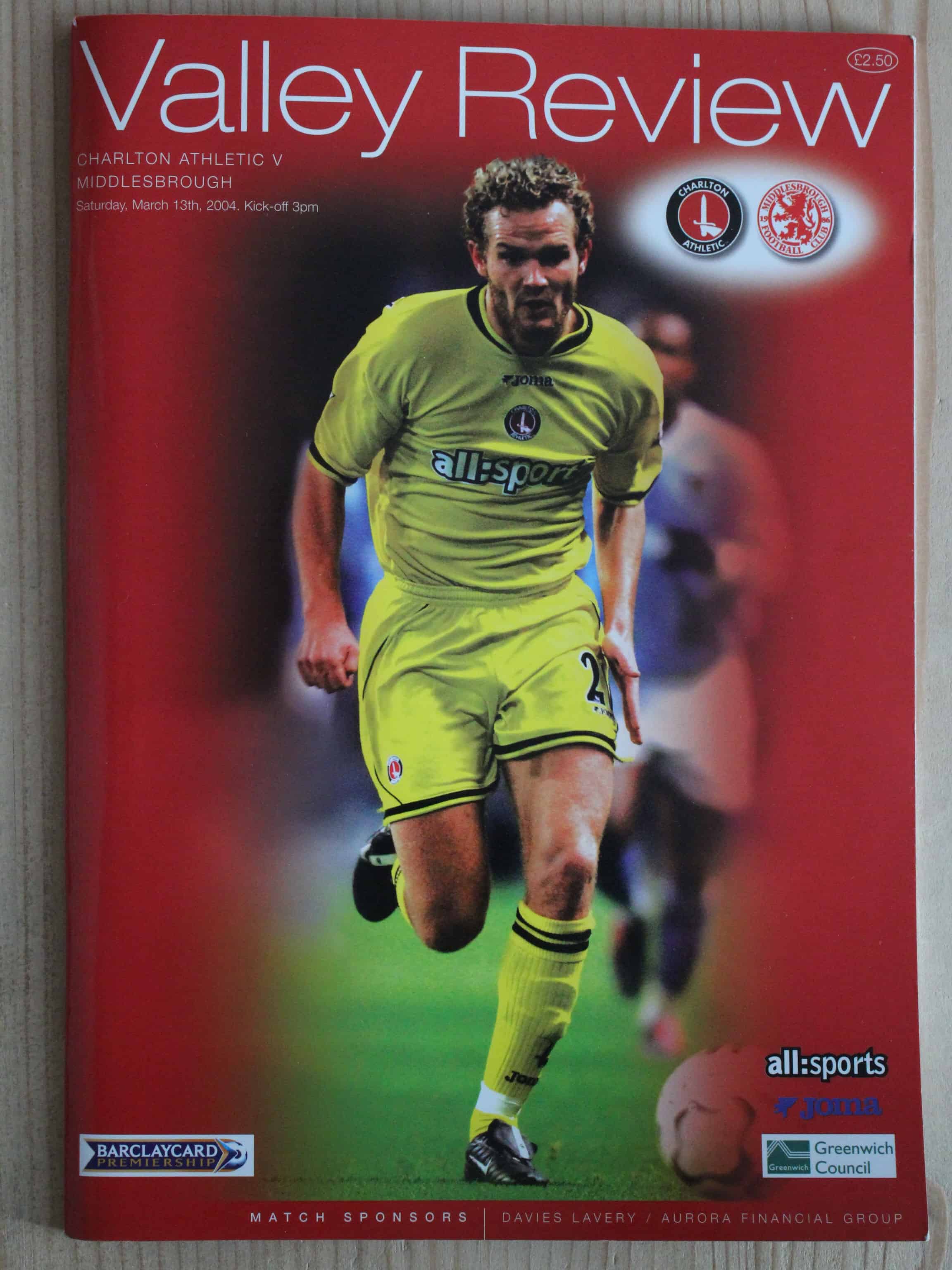 Charlton Athletic FC v Middlesbrough FC