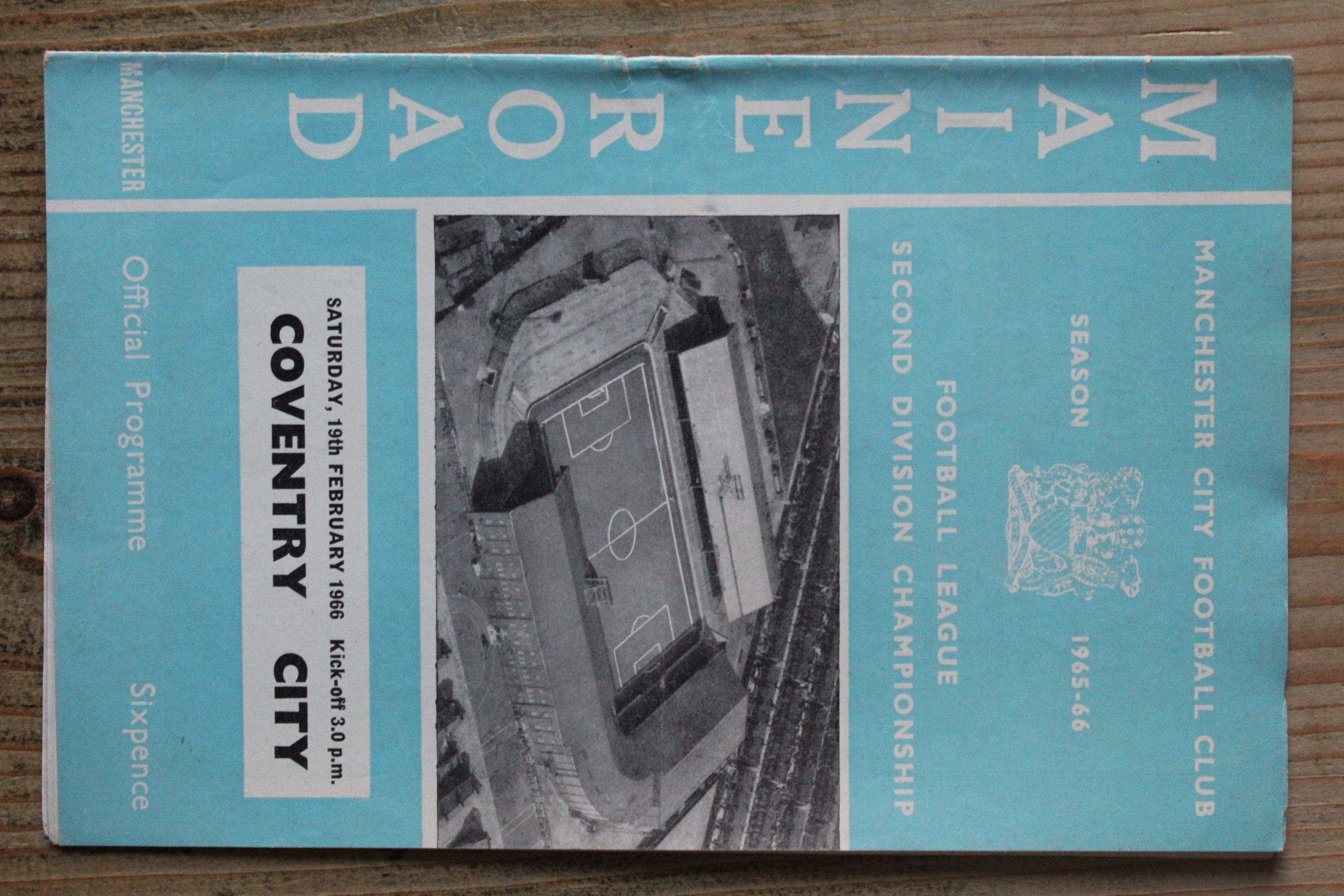 Manchester City FC v Coventry City FC