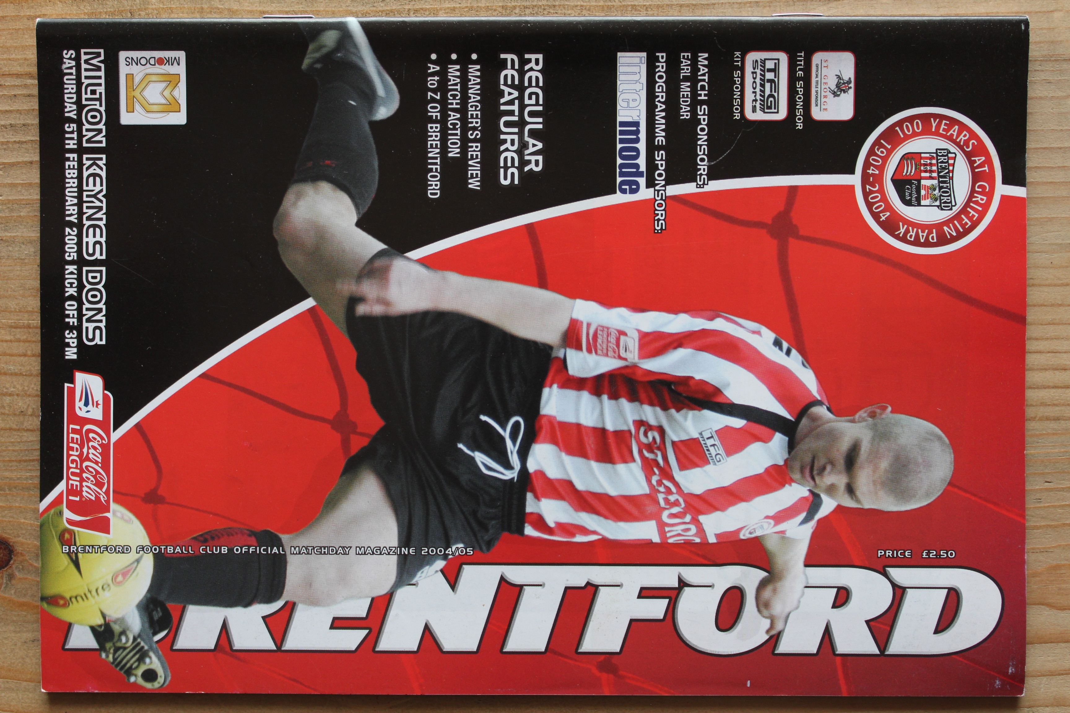 Brentford FC v MK Dons (Milton Keynes Dons)