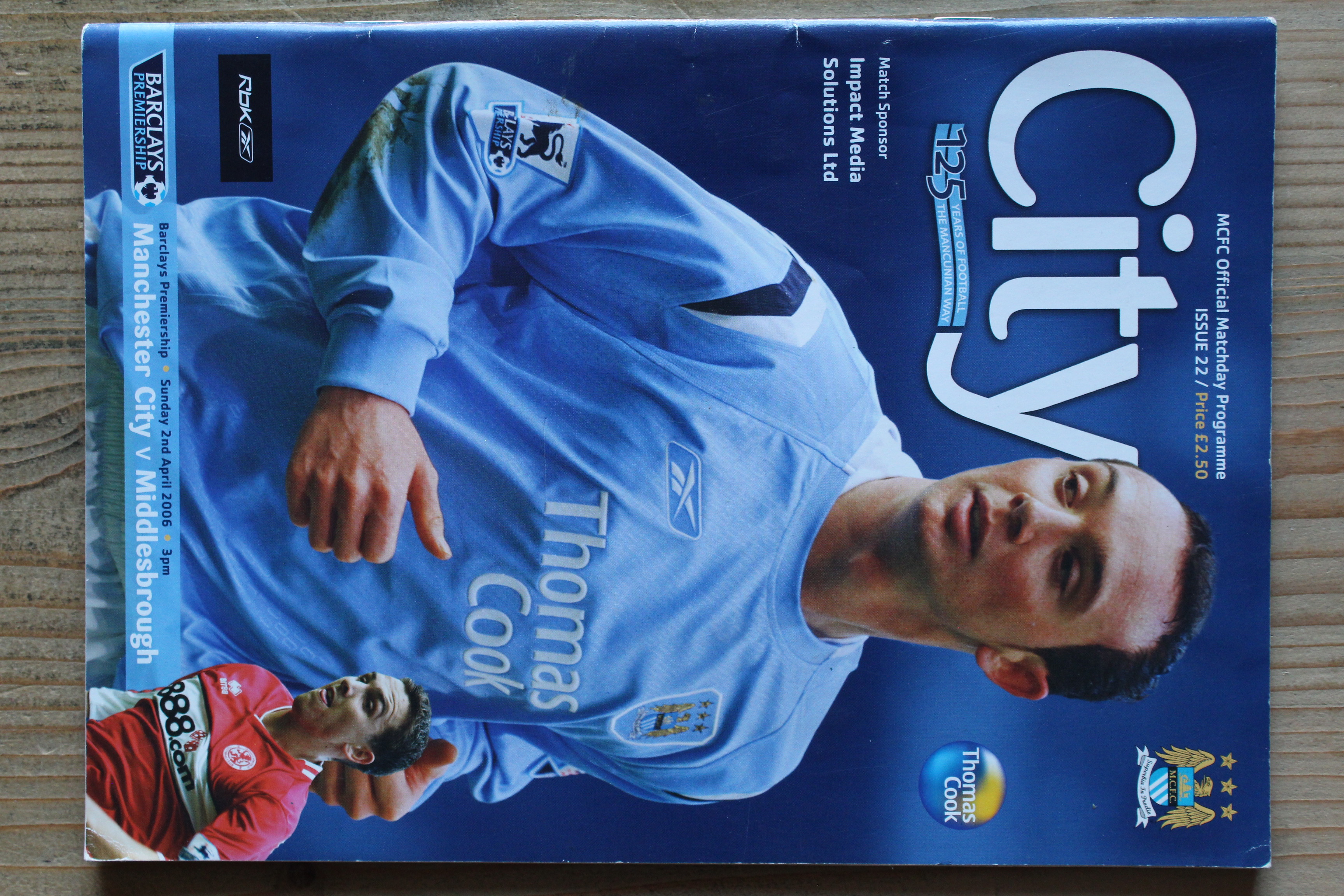 Manchester City FC v Middlesbrough FC