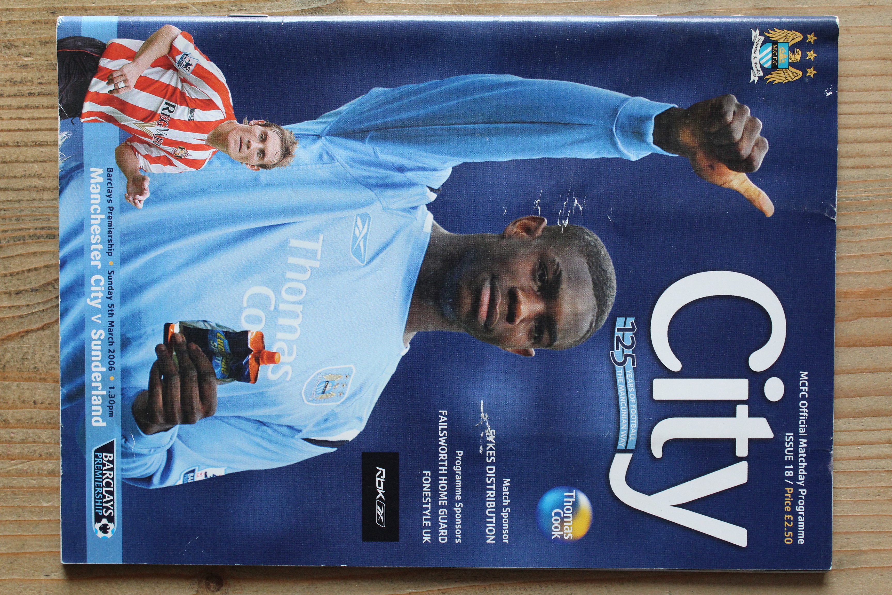 Manchester City FC v Sunderland FC