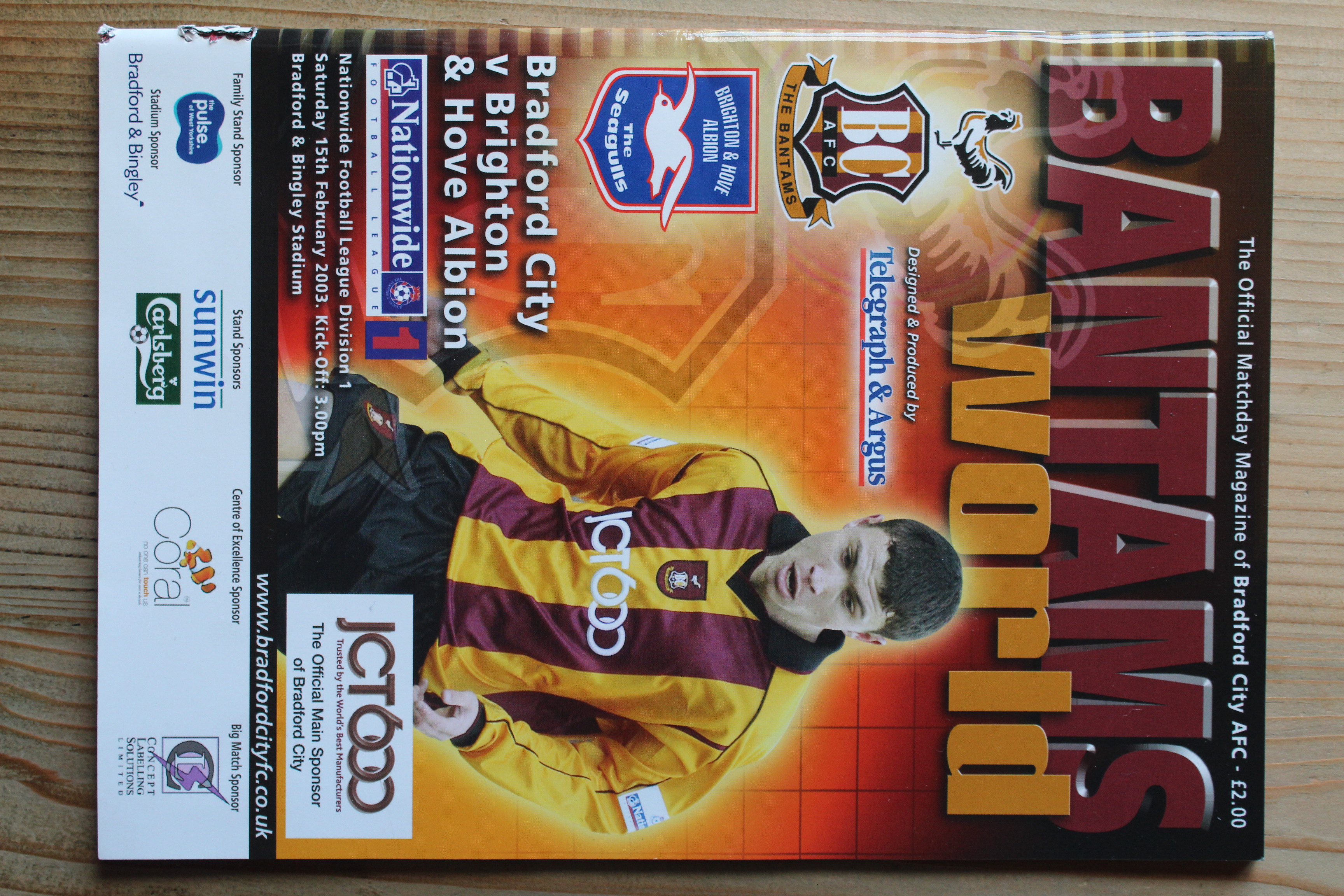 Bradford City FC v Brighton & Hove Albion FC