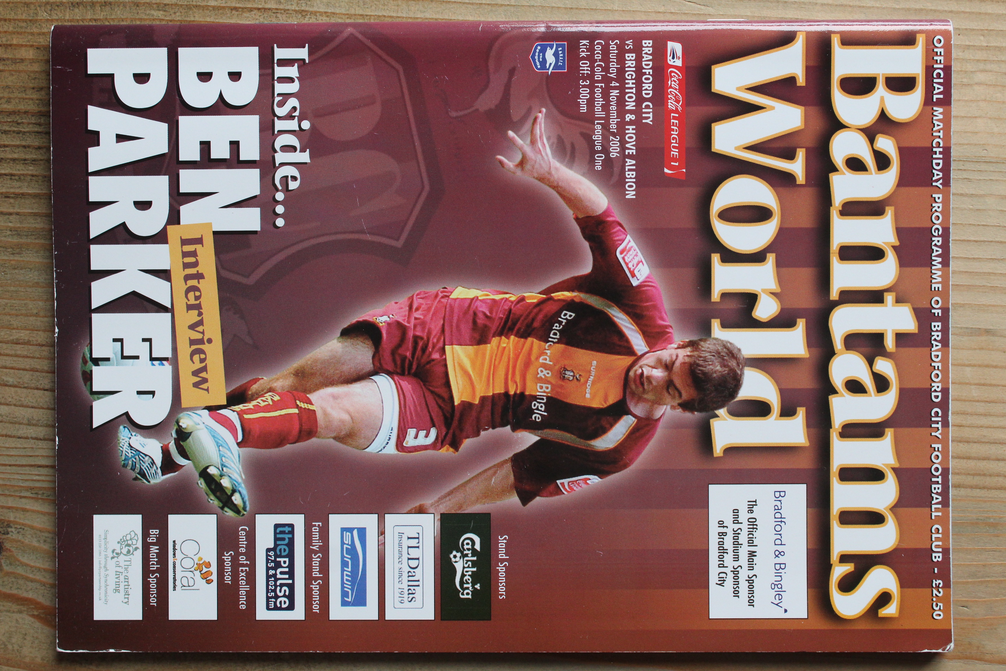 Bradford City FC v Brighton & Hove Albion FC
