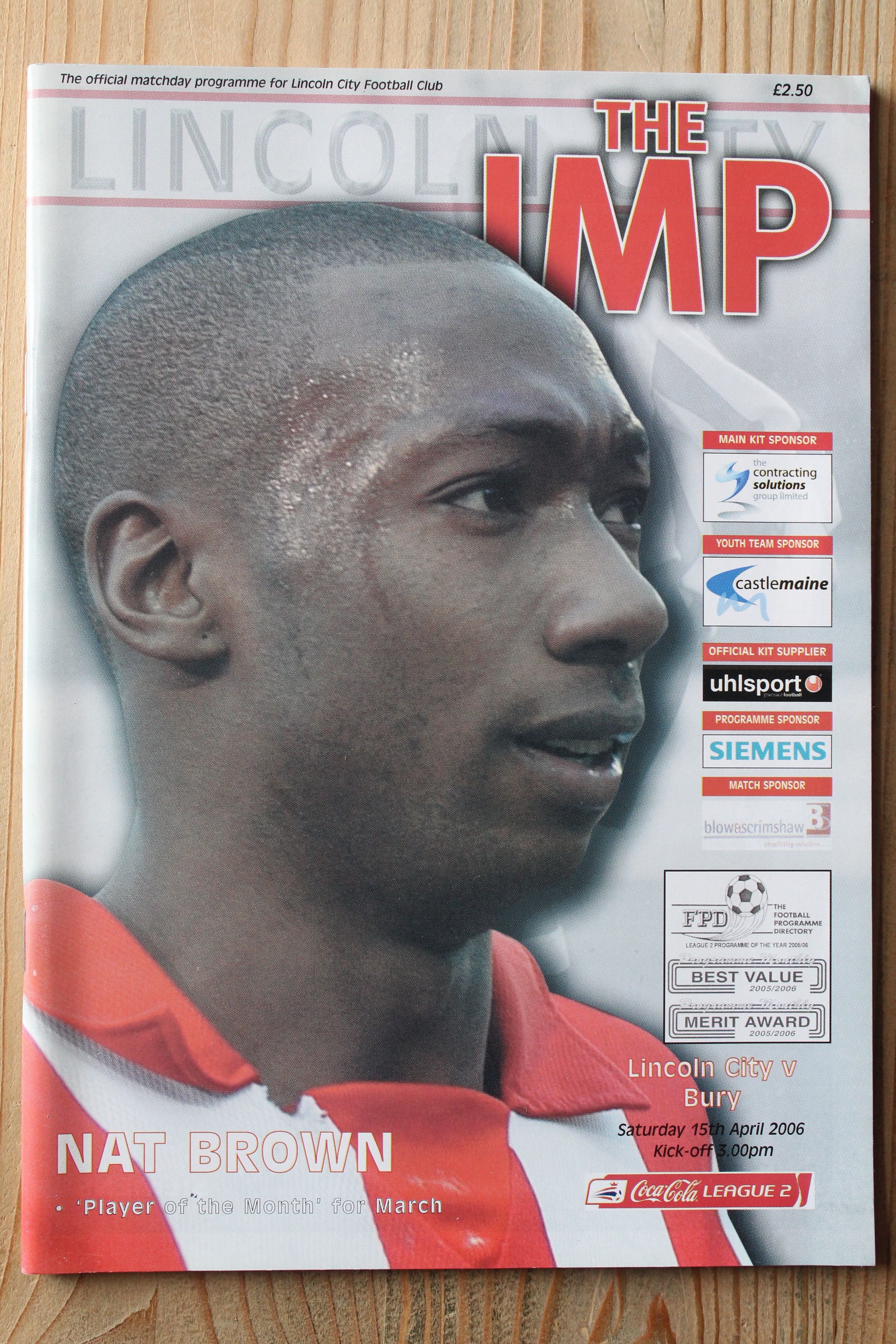 Lincoln City FC v Bury FC