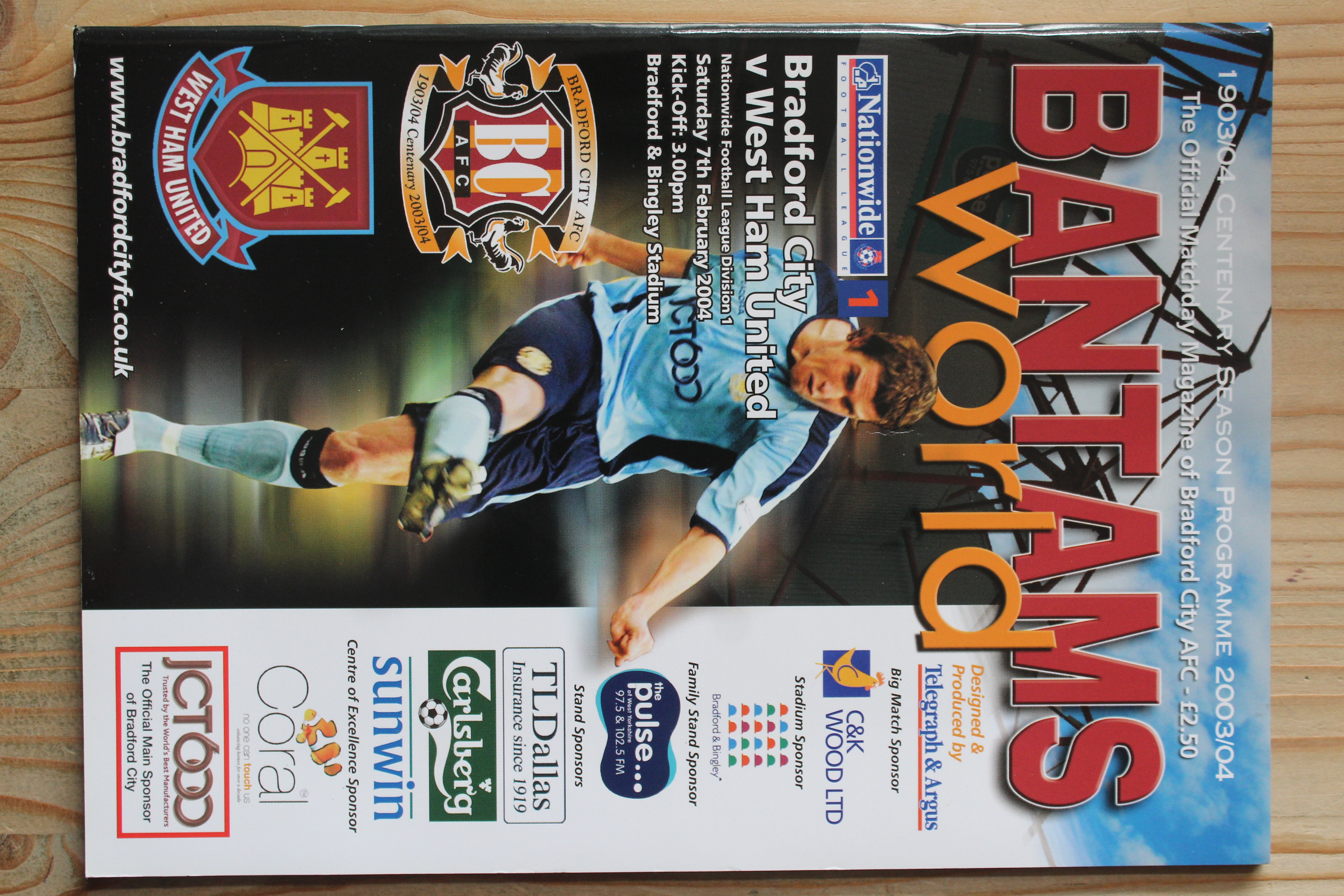 Bradford City FC v West Ham United FC