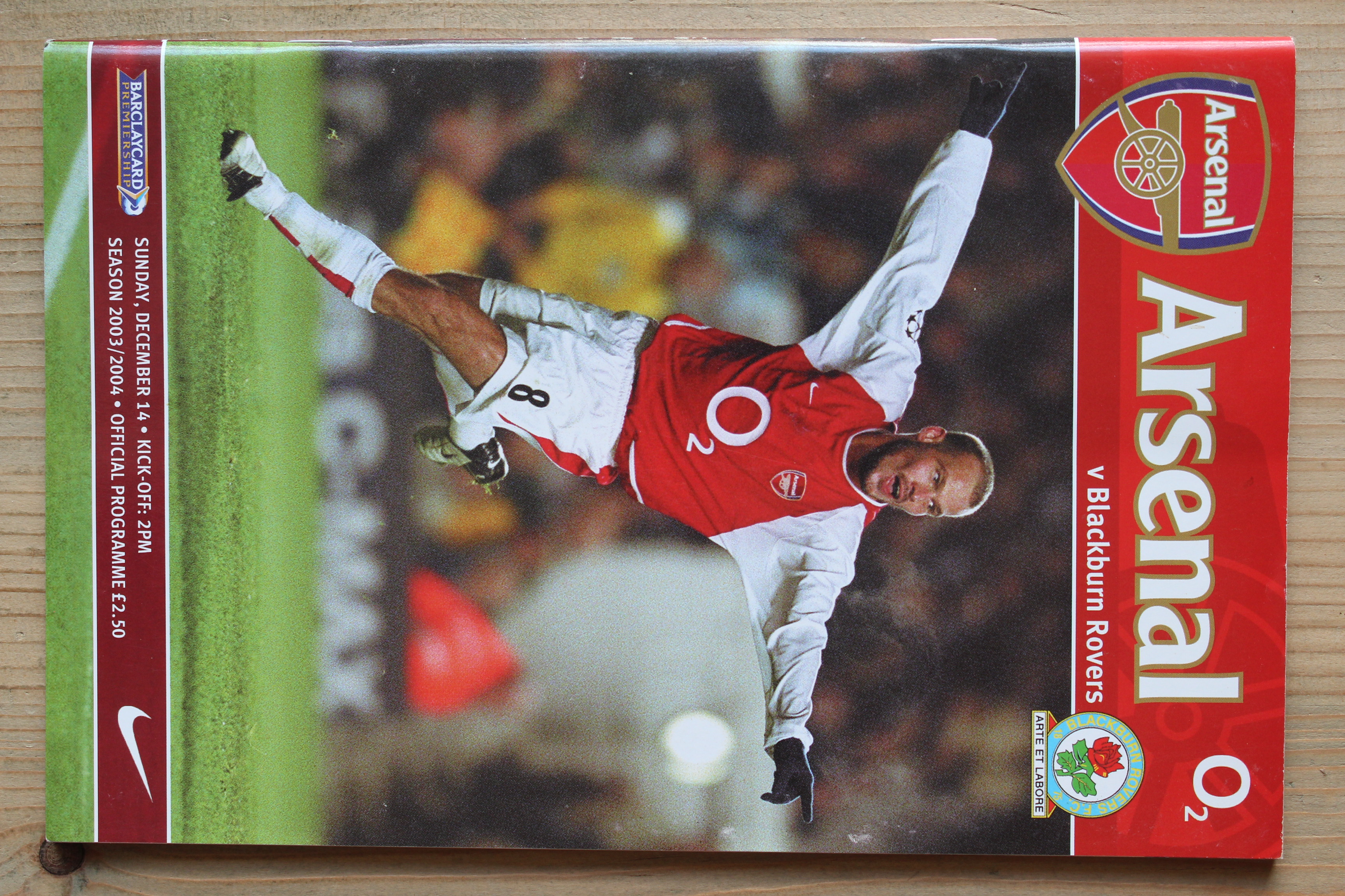 Arsenal FC v Blackburn Rovers FC