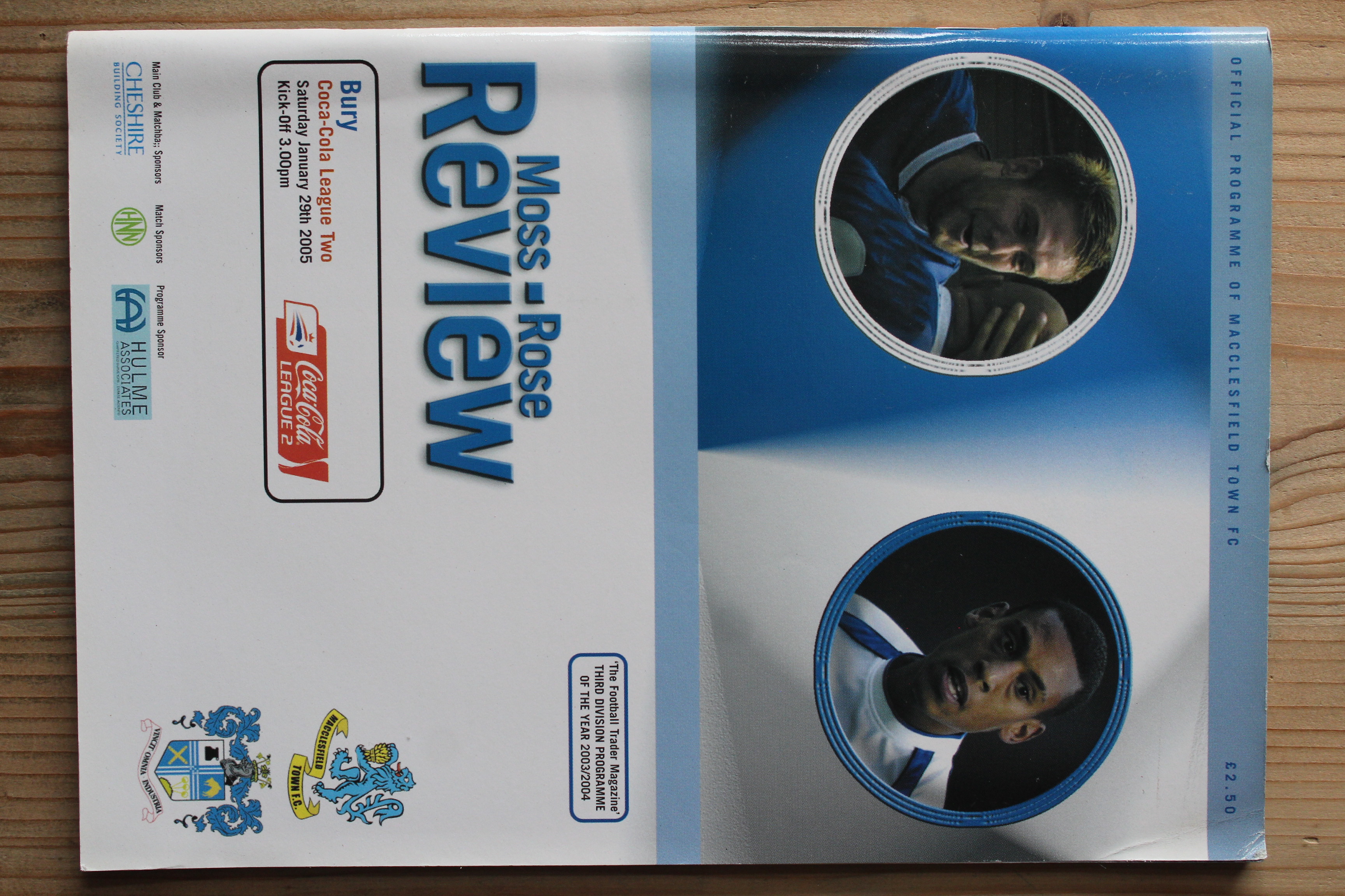 Macclesfield Town FC v Bury FC