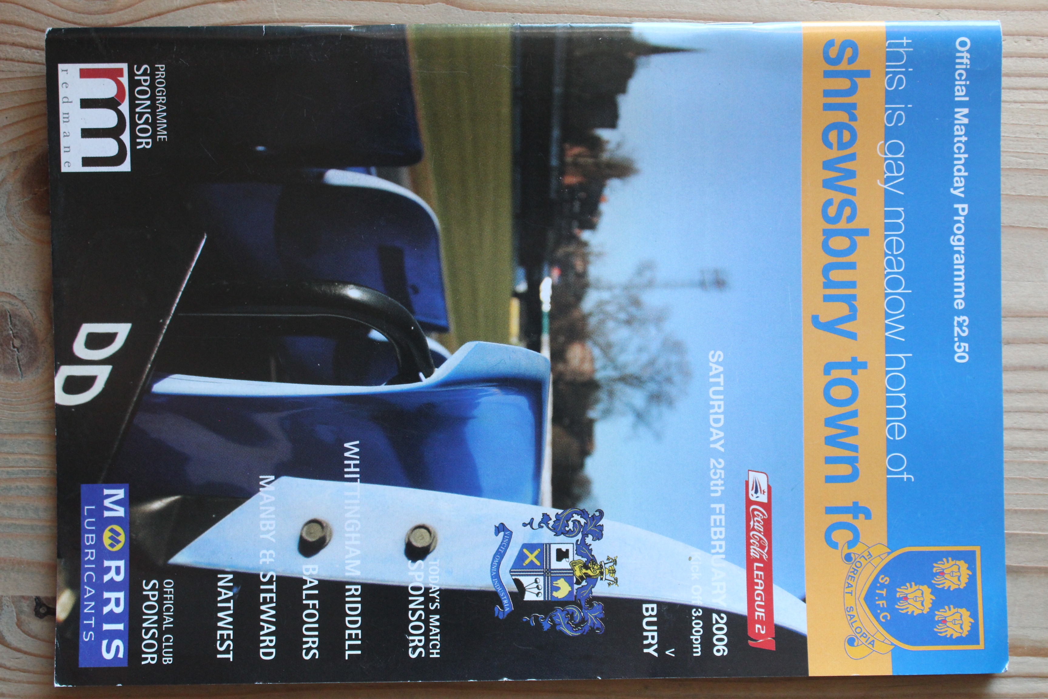 Shrewsbury Town FC v Bury FC