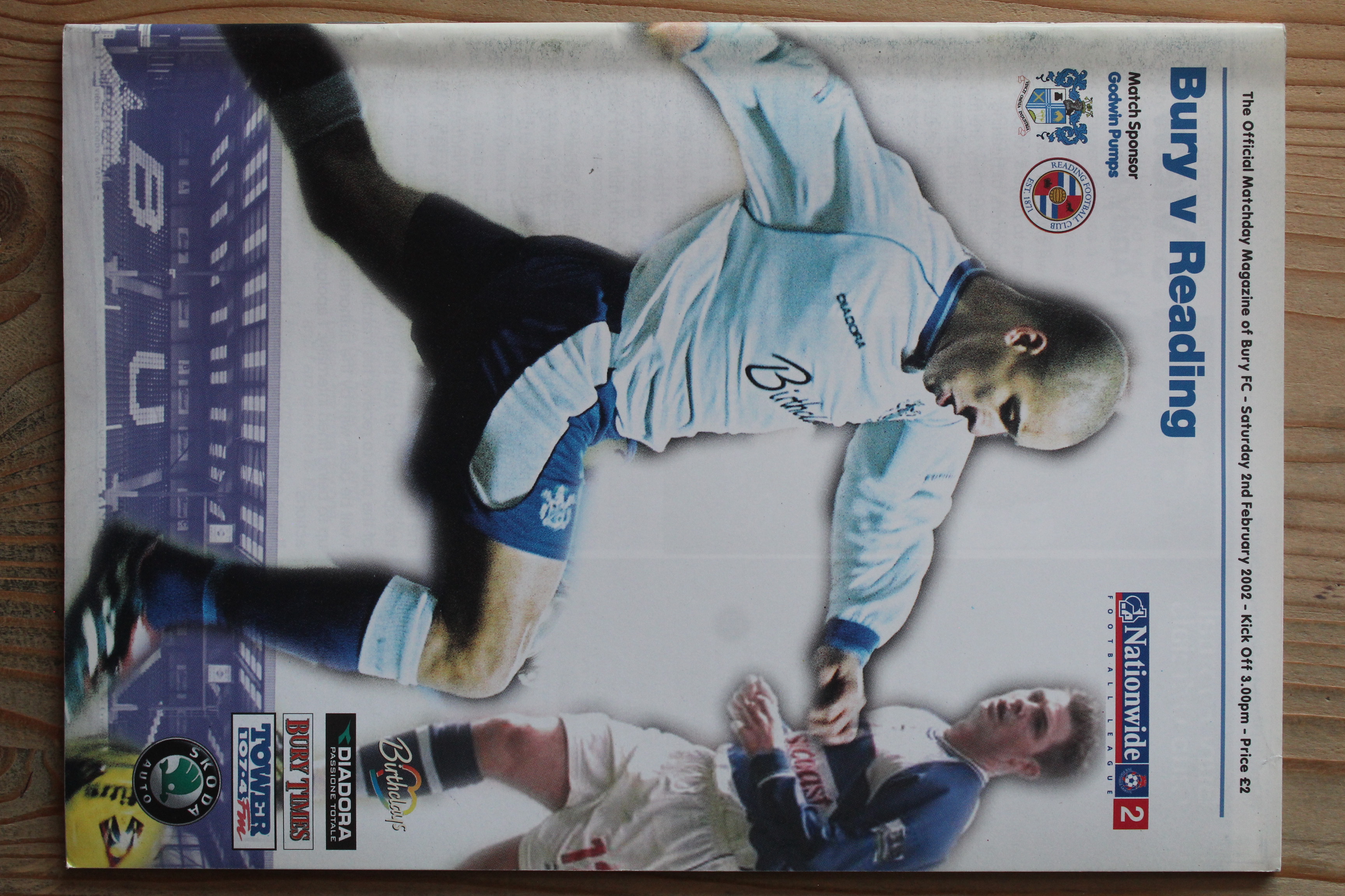 Bury FC v Reading FC