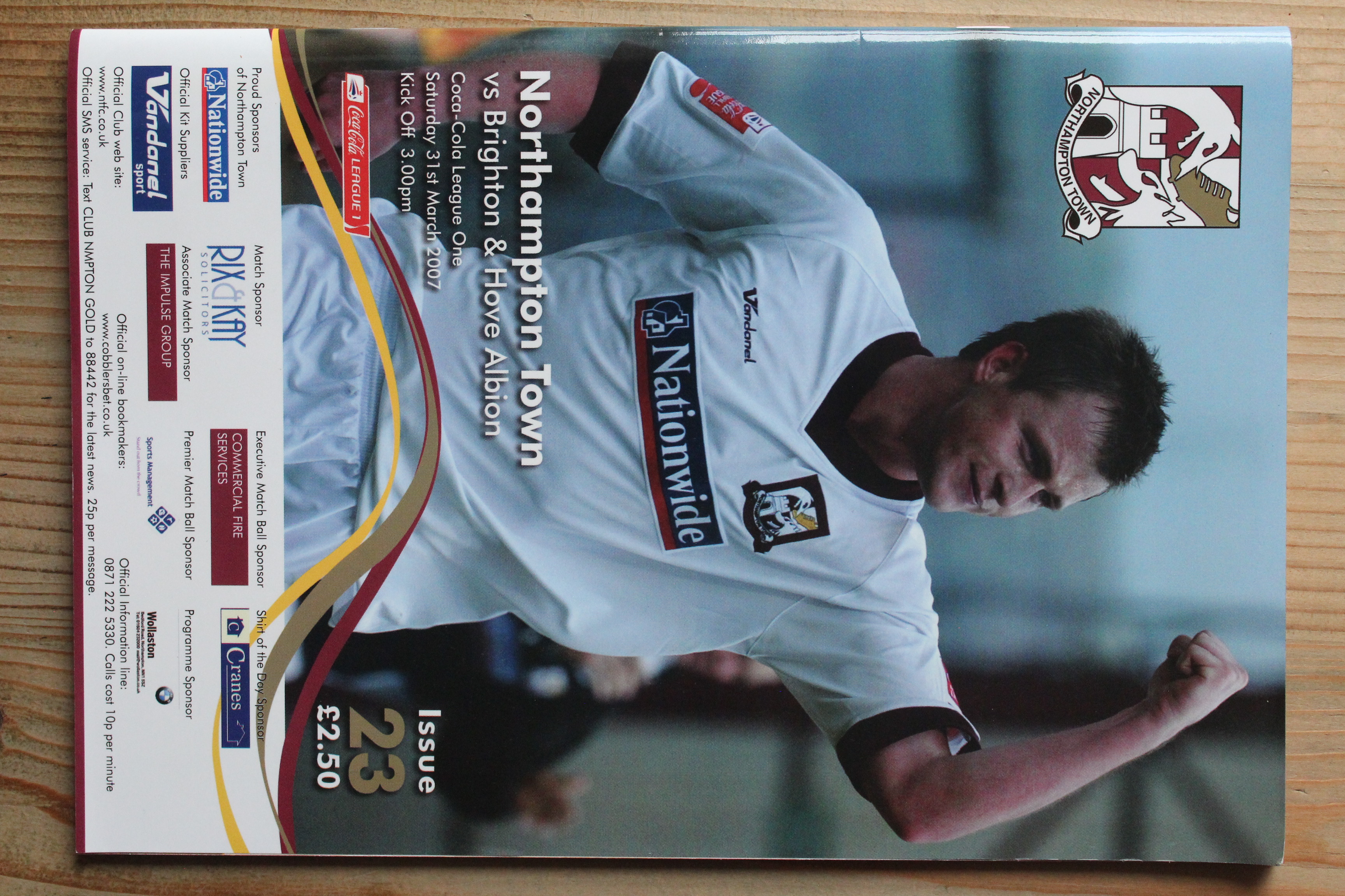 Northampton Town FC v Brighton & Hove Albion FC