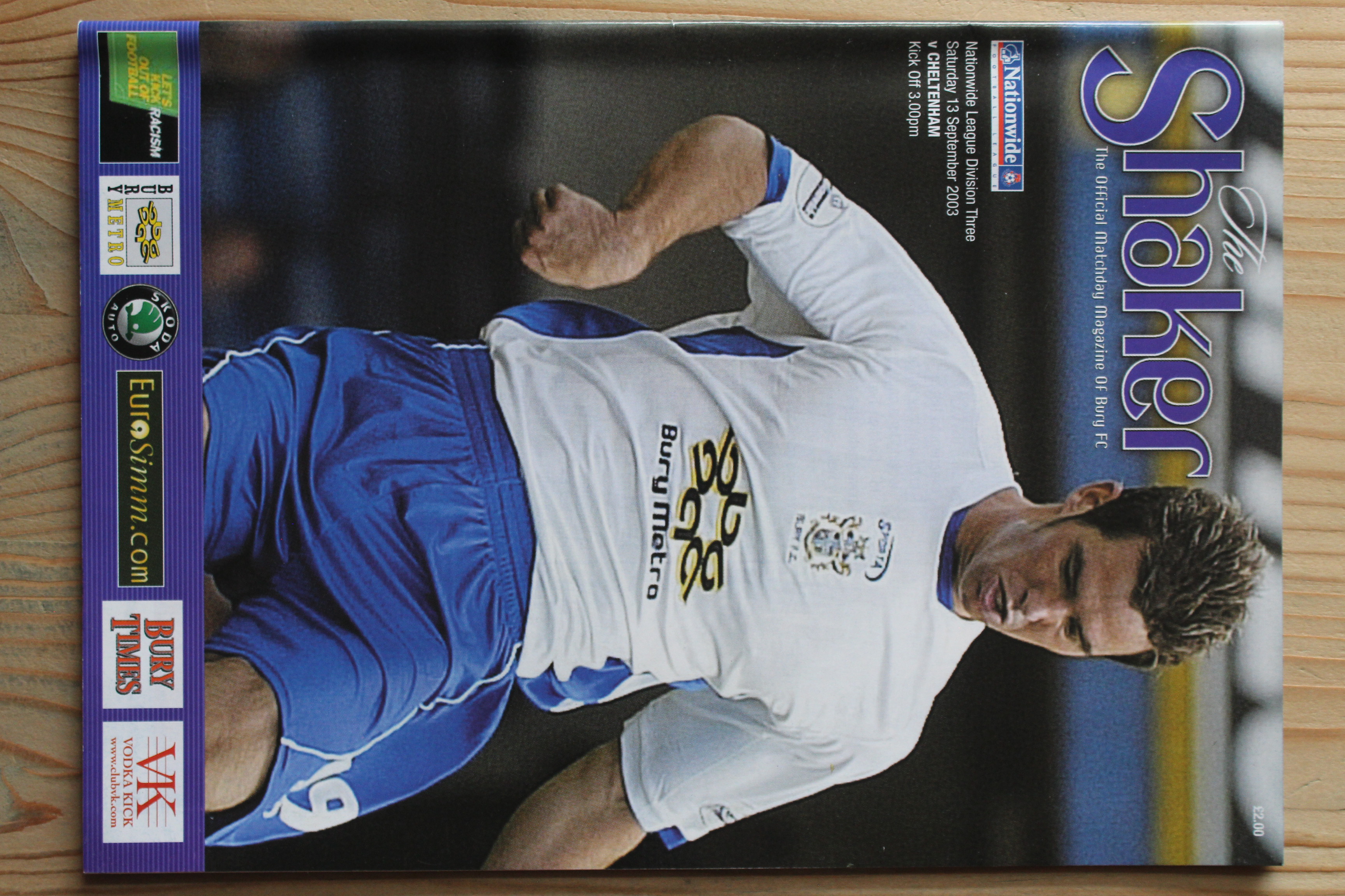 Bury FC v Cheltenham Town FC