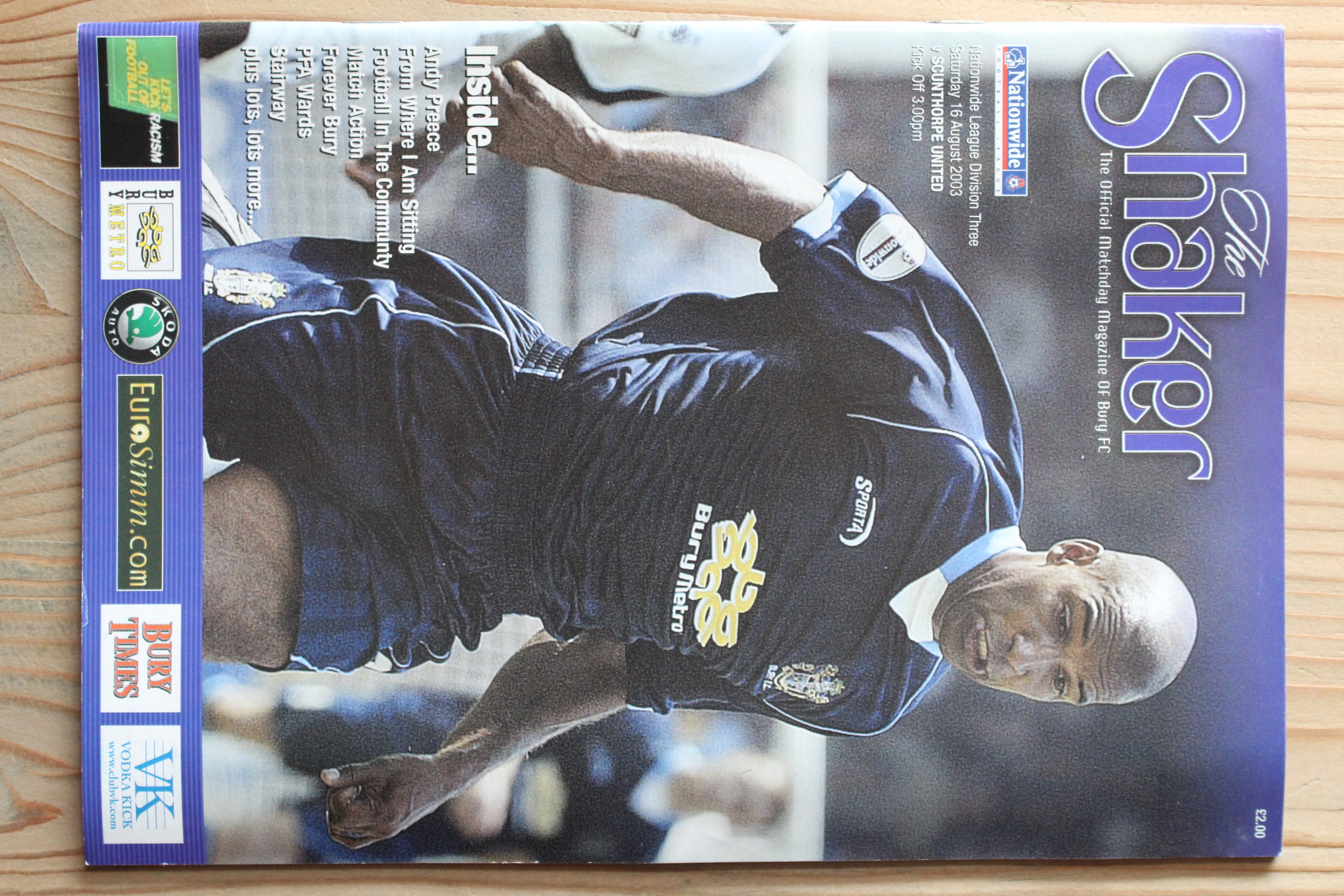 Bury FC v Scunthorpe United FC