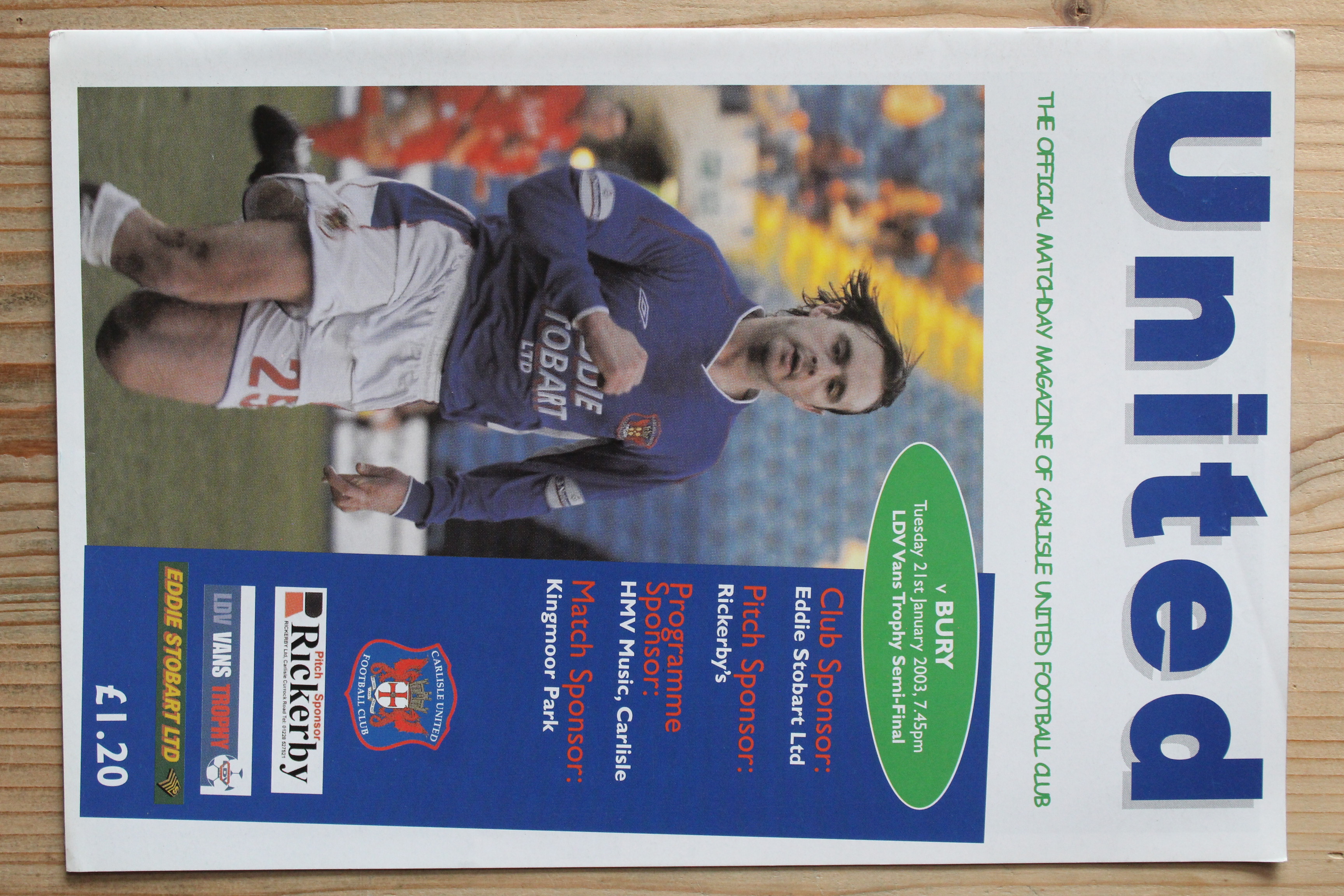 Carlisle United FC v Bury FC