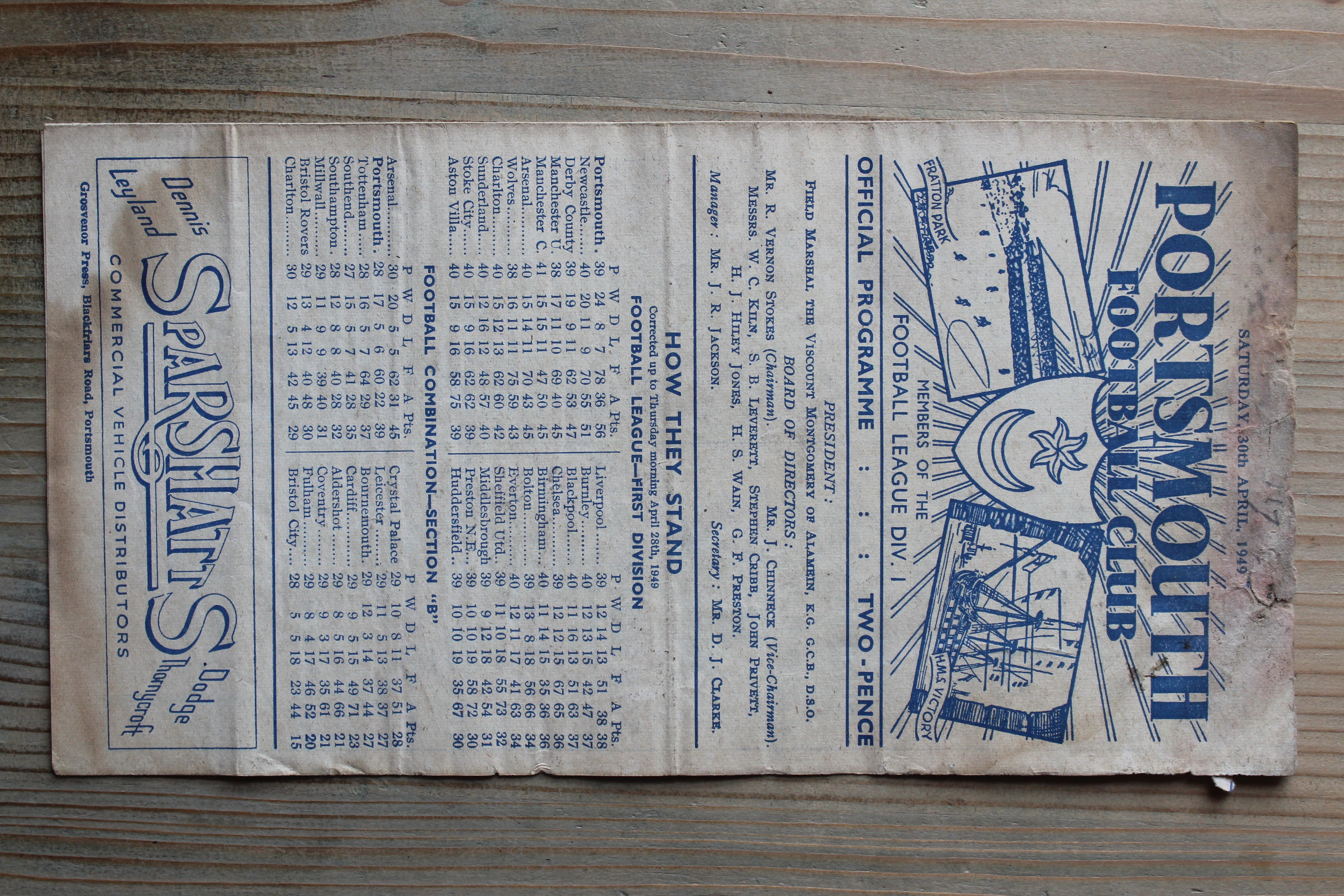 Portsmouth FC v Huddersfield Town FC