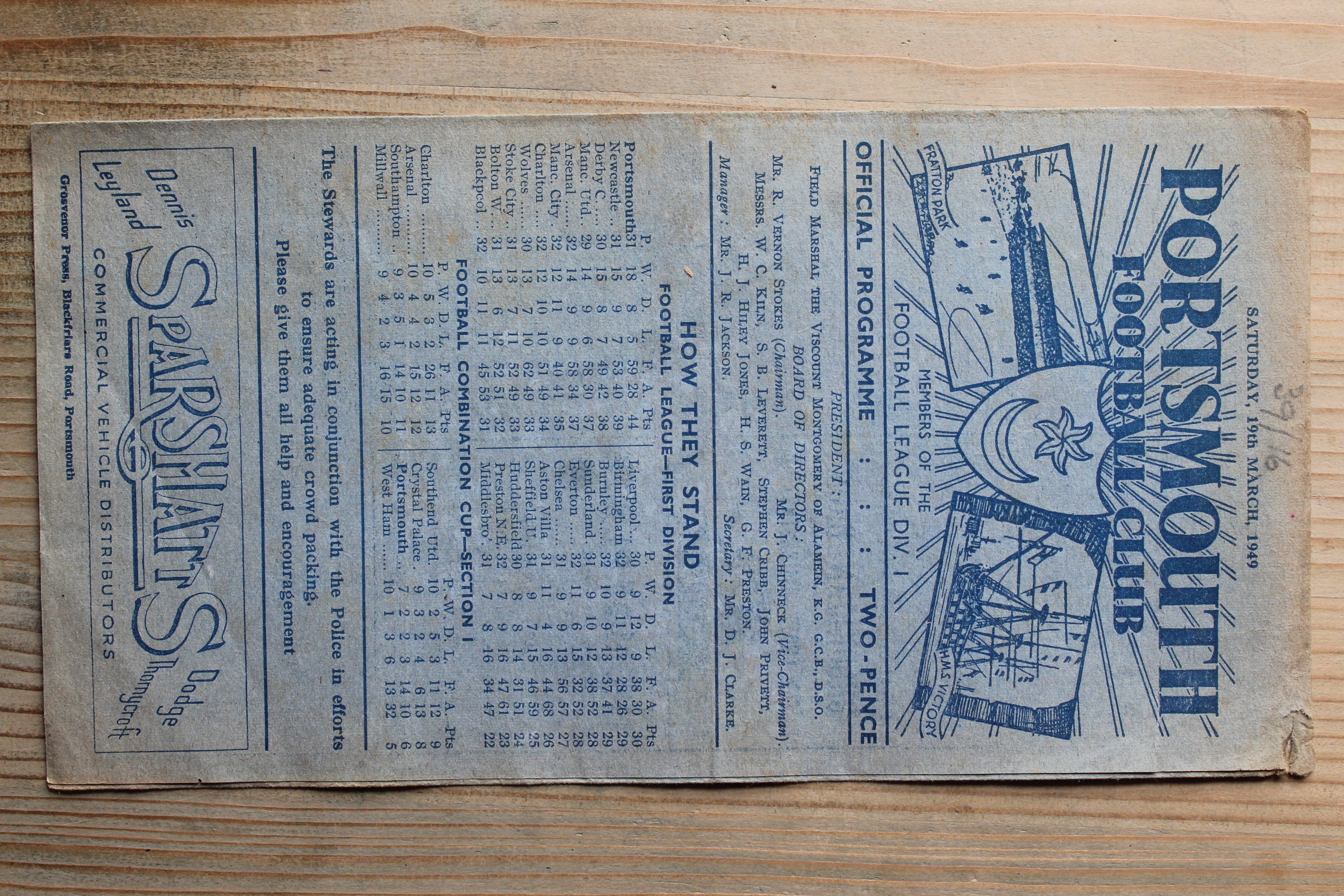 Portsmouth FC v Derby County FC