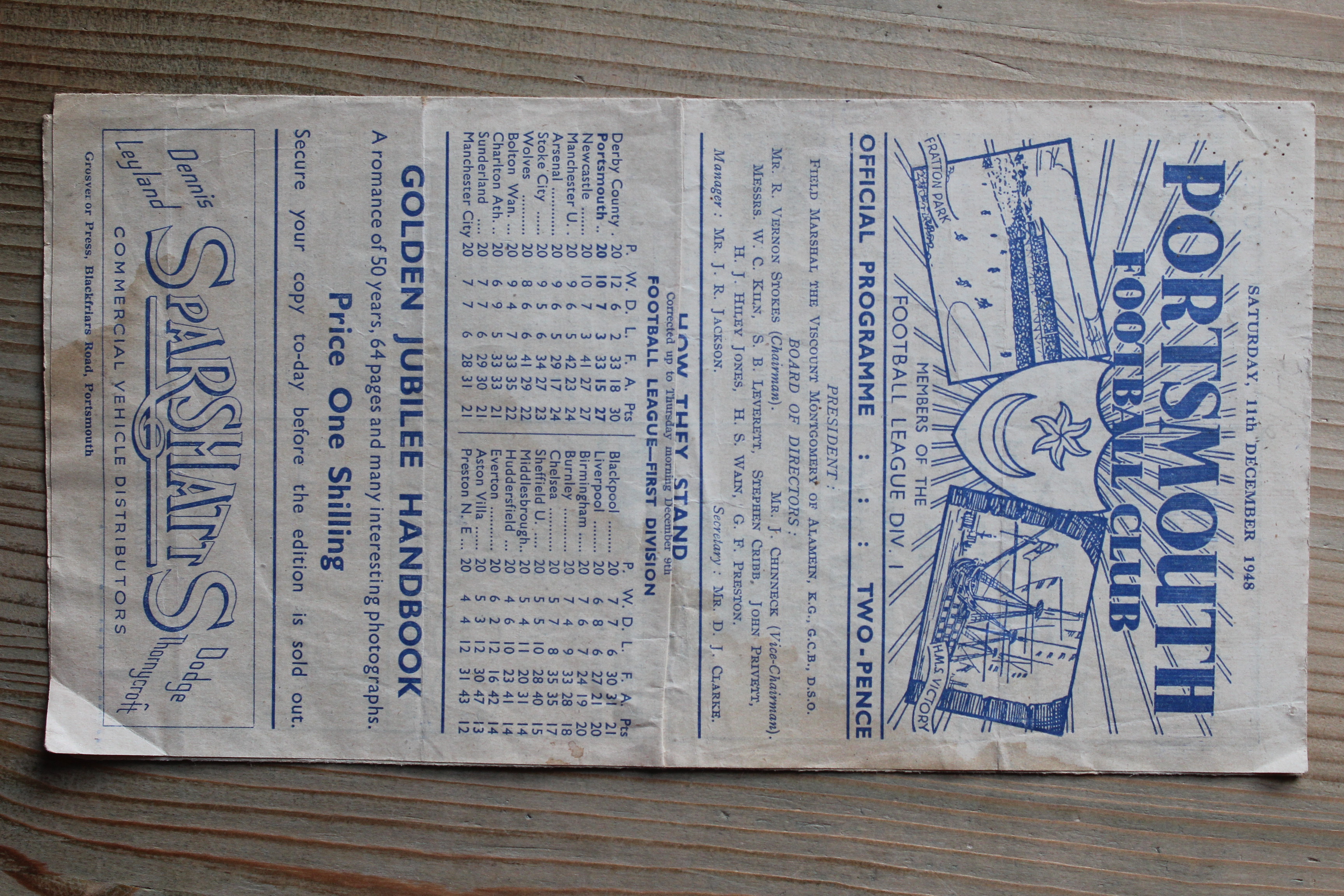 Portsmouth FC v Manchester United FC