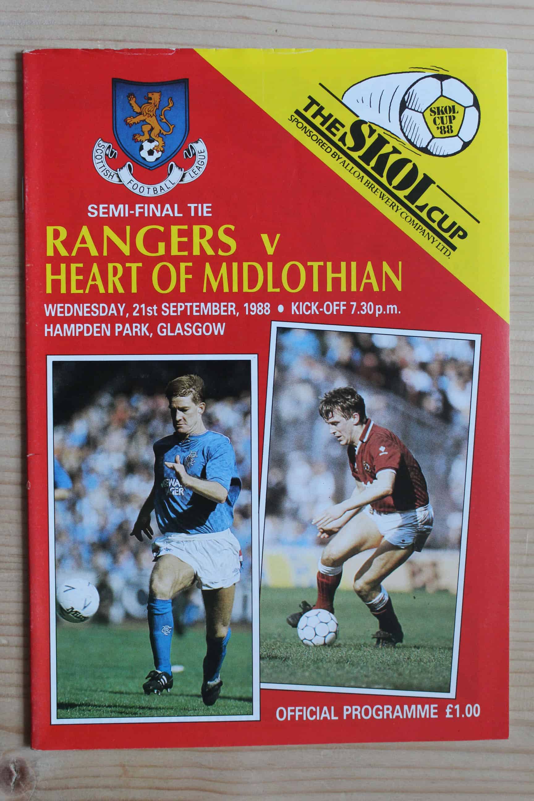 Heart Of Midlothian (Hearts) Football Programmes for Sale Match Day