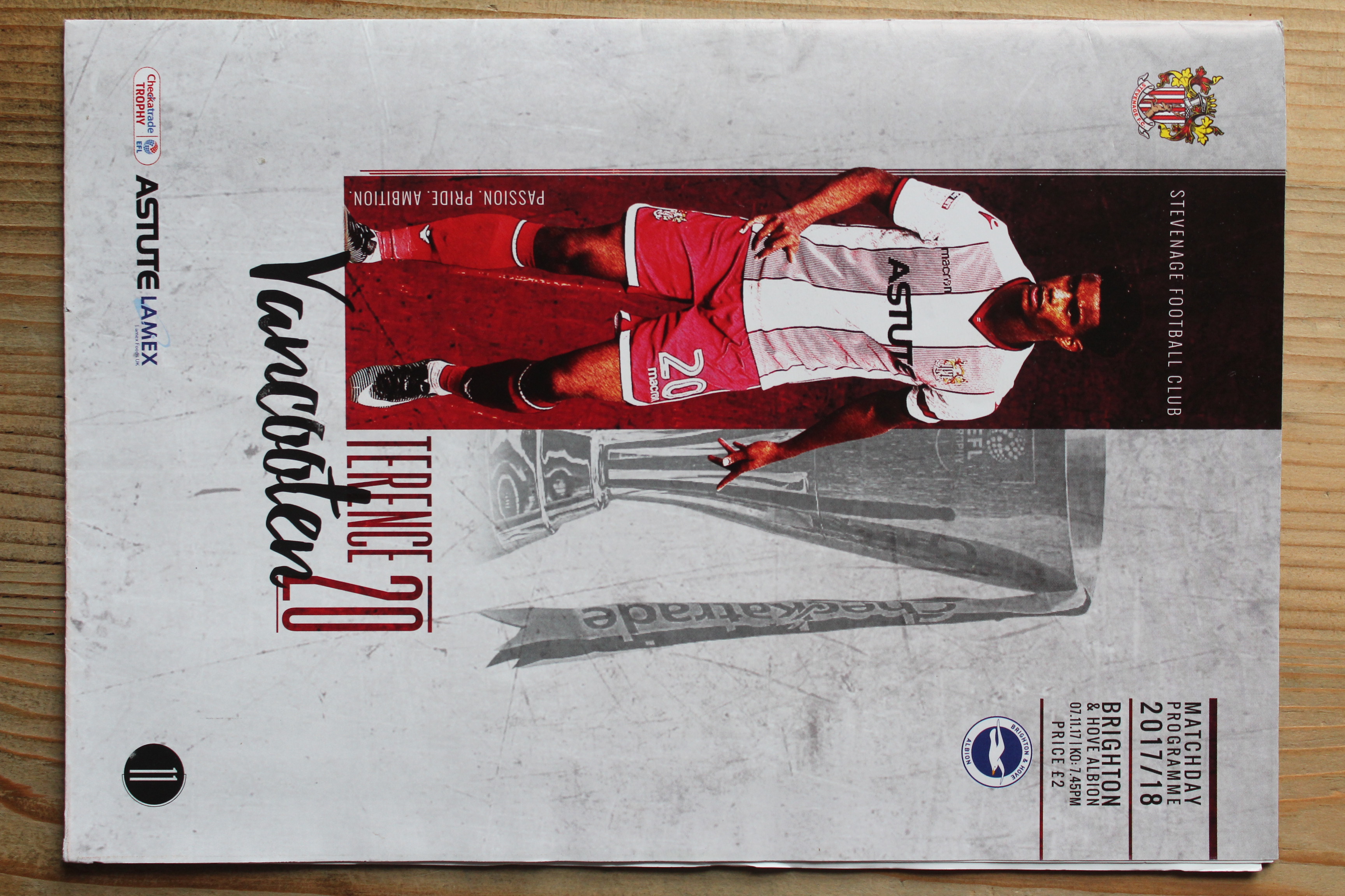 Stevenage Borough FC v Brighton & Hove Albion (U21`s)