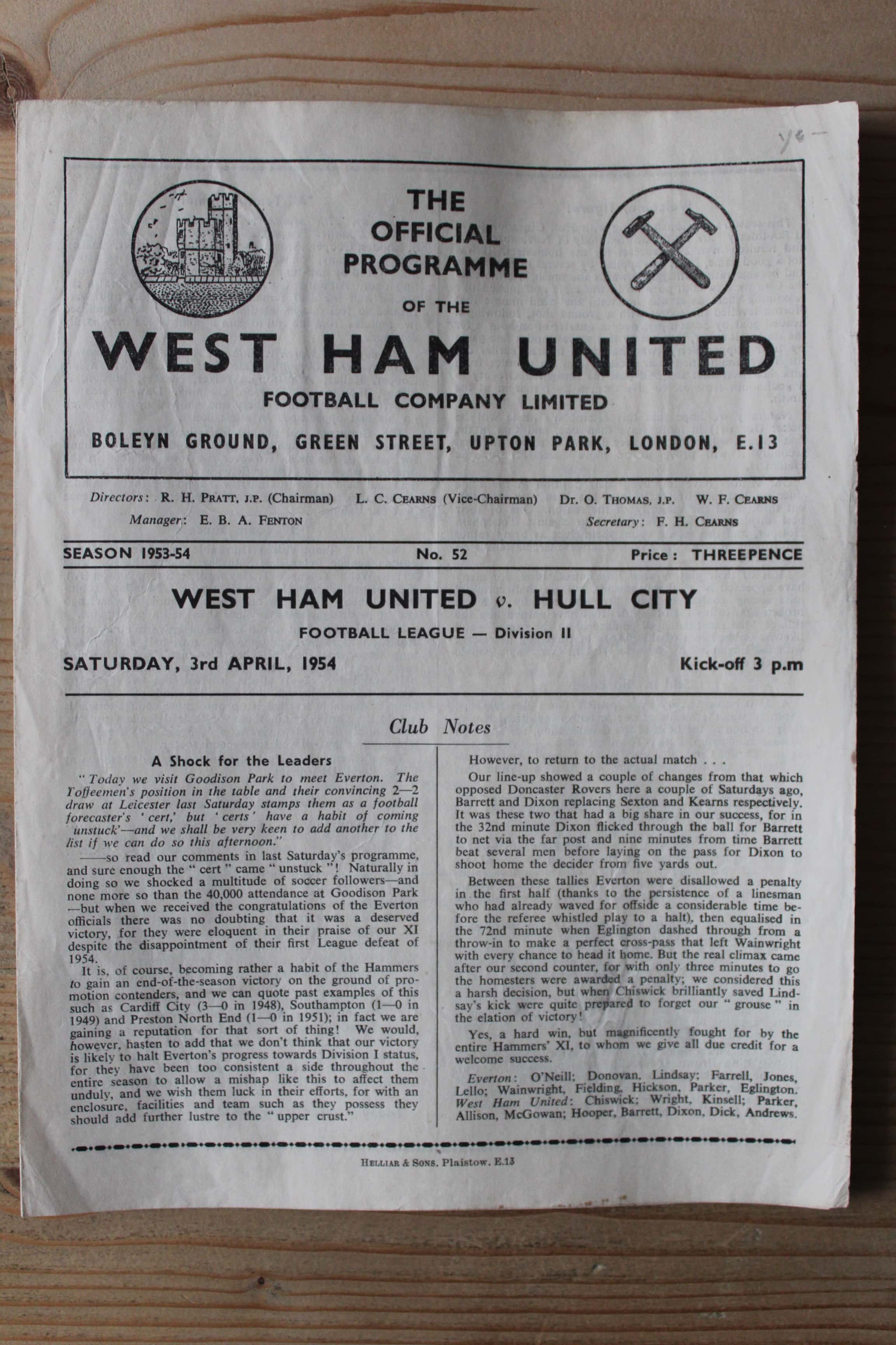West Ham United FC v Hull City FC