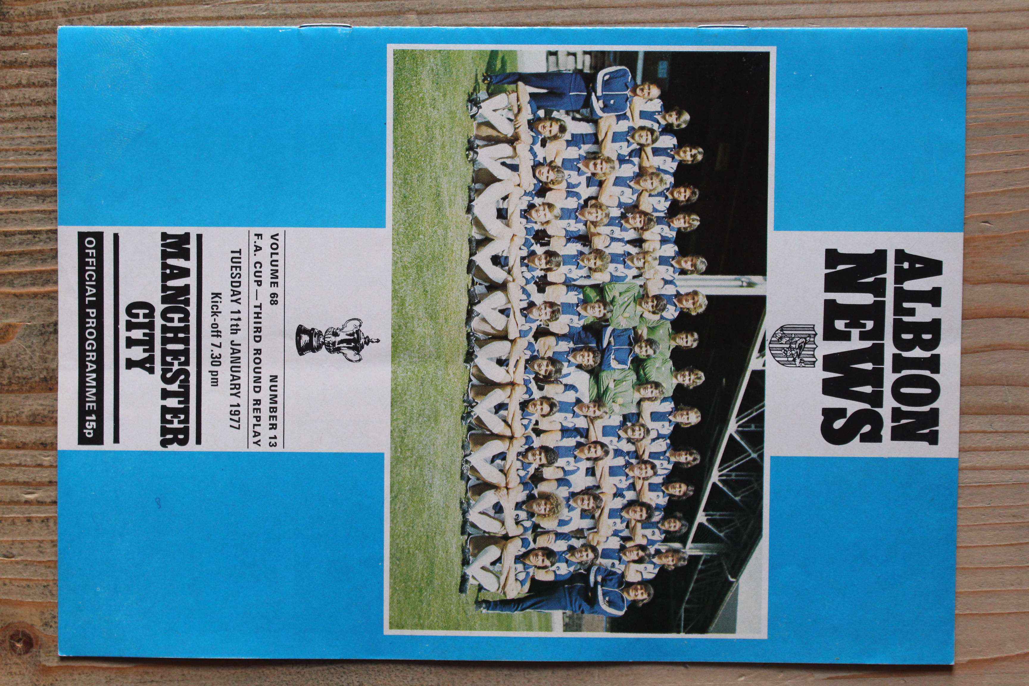 West Bromwich Albion FC  v Manchester City FC