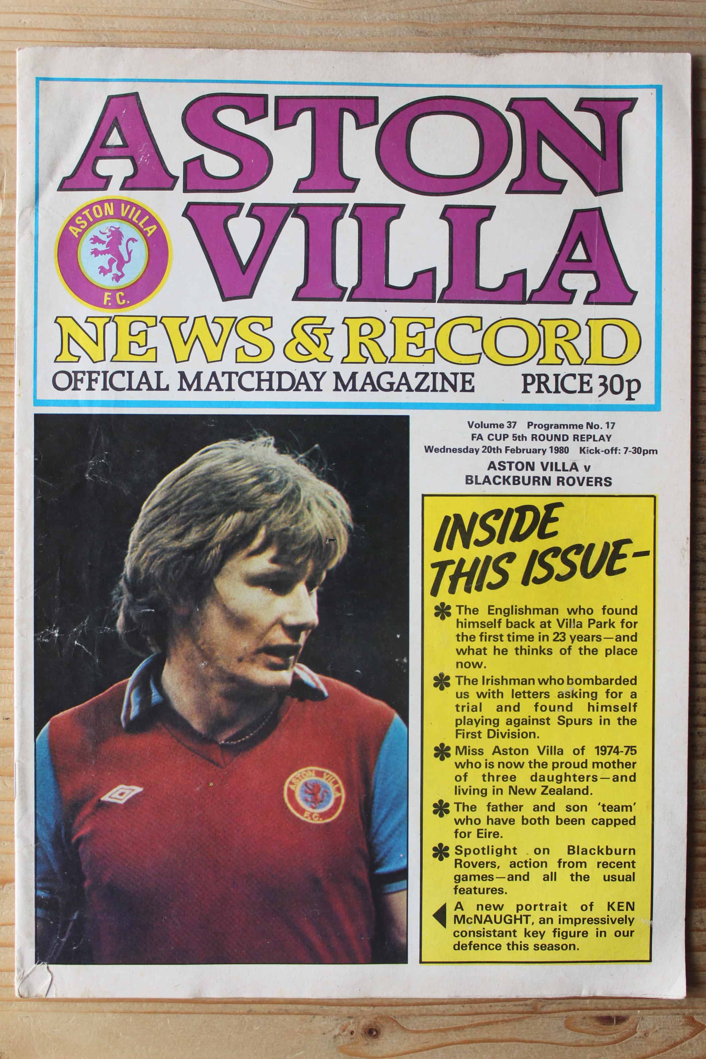 Aston Villa FC v Blackburn Rovers FC