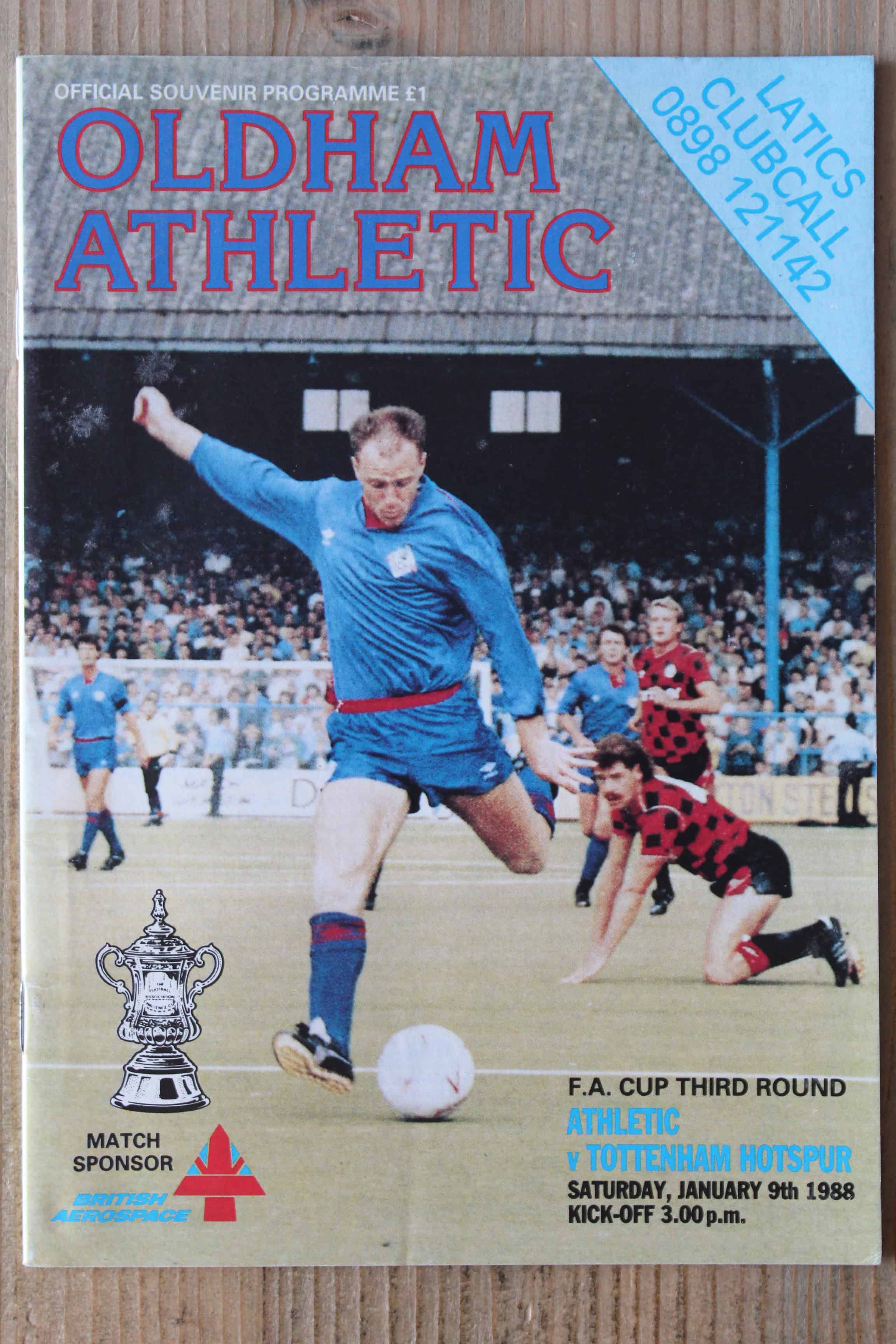 Oldham Athletic FC v Tottenham Hotspur FC