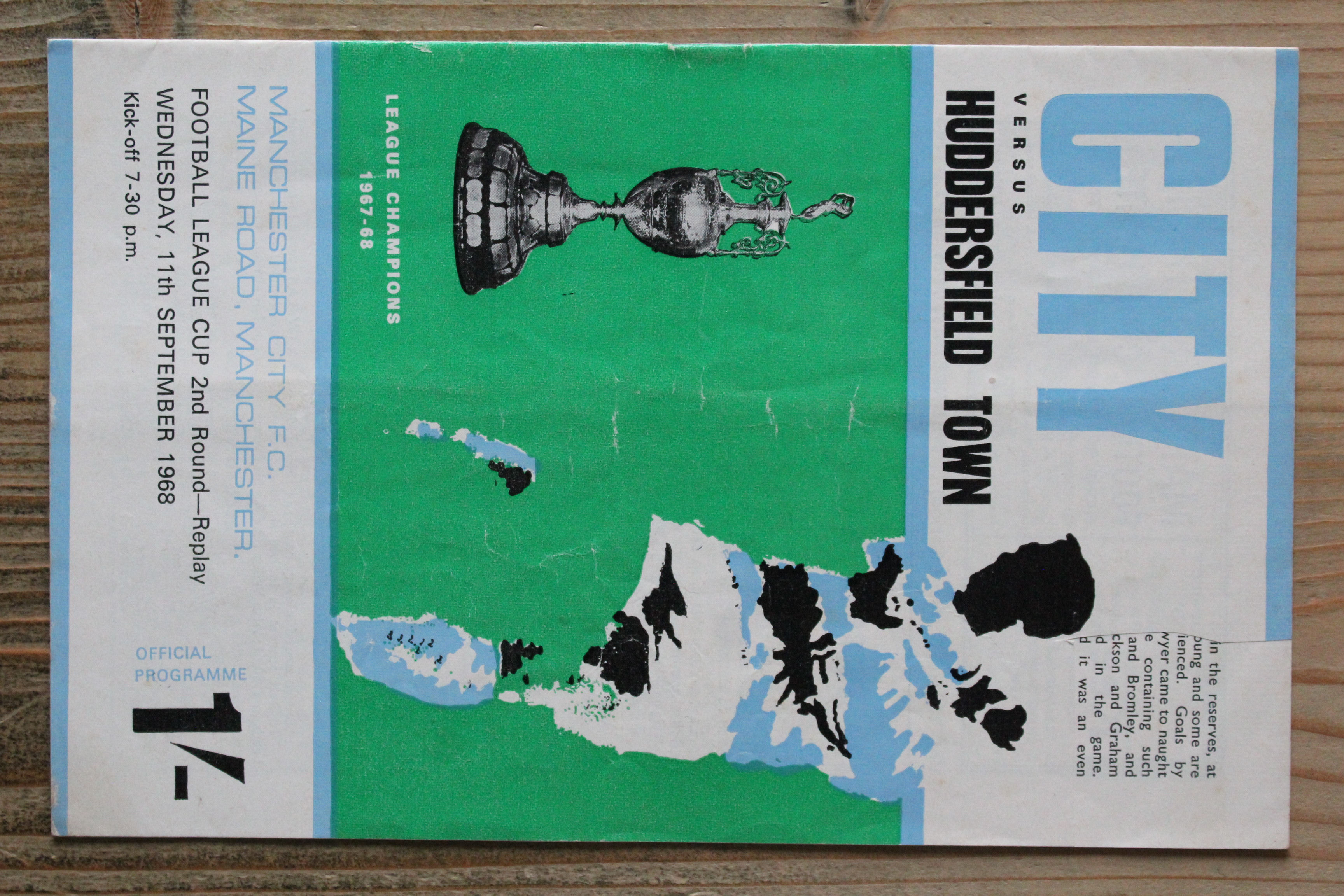 Manchester City FC v Huddersfield Town FC