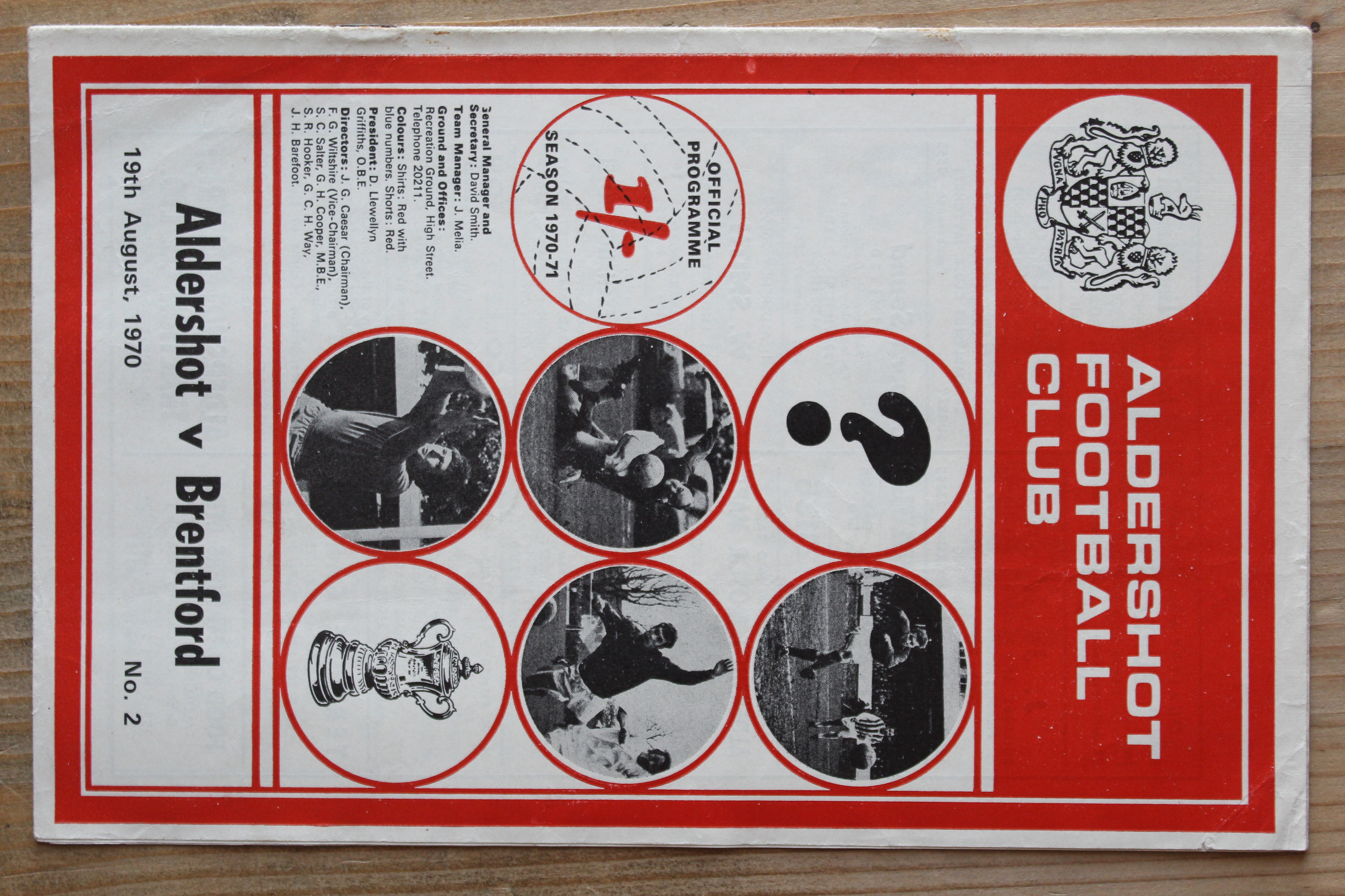 Aldershot F.C v Brentford FC