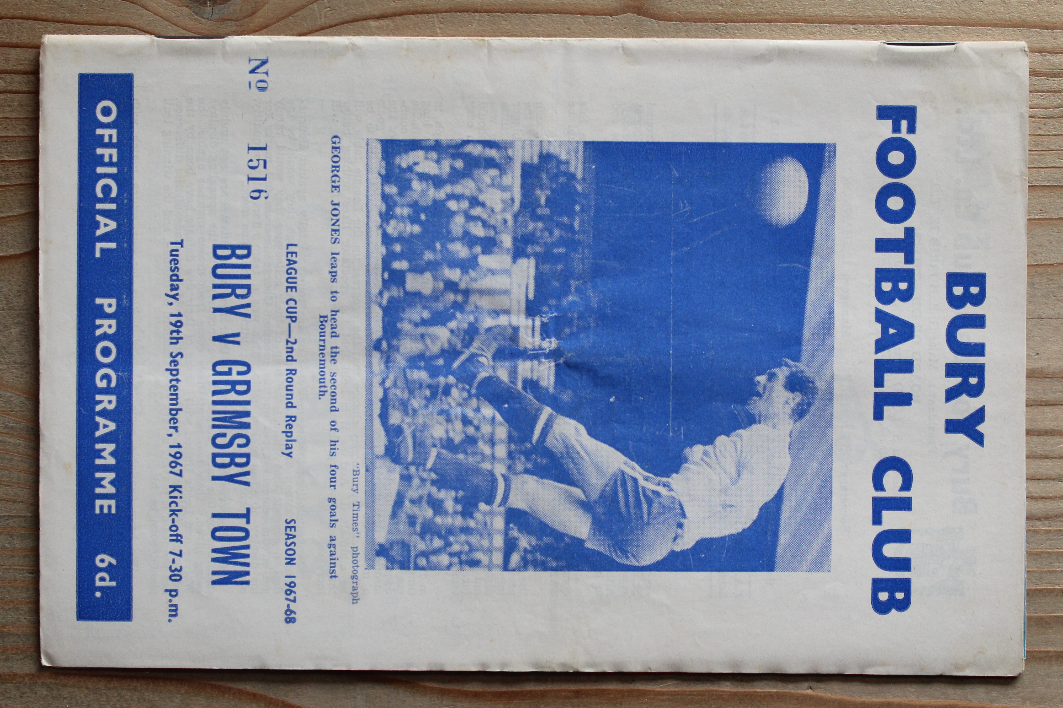 Bury FC v Grimsby Town FC