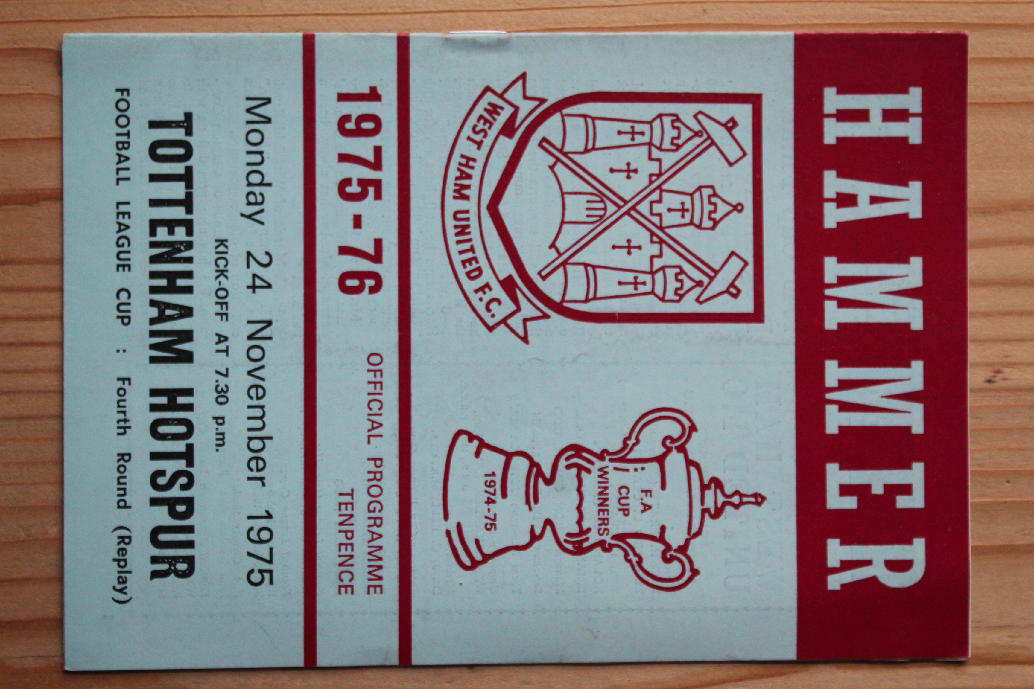 West Ham United FC v Tottenham Hotspur FC