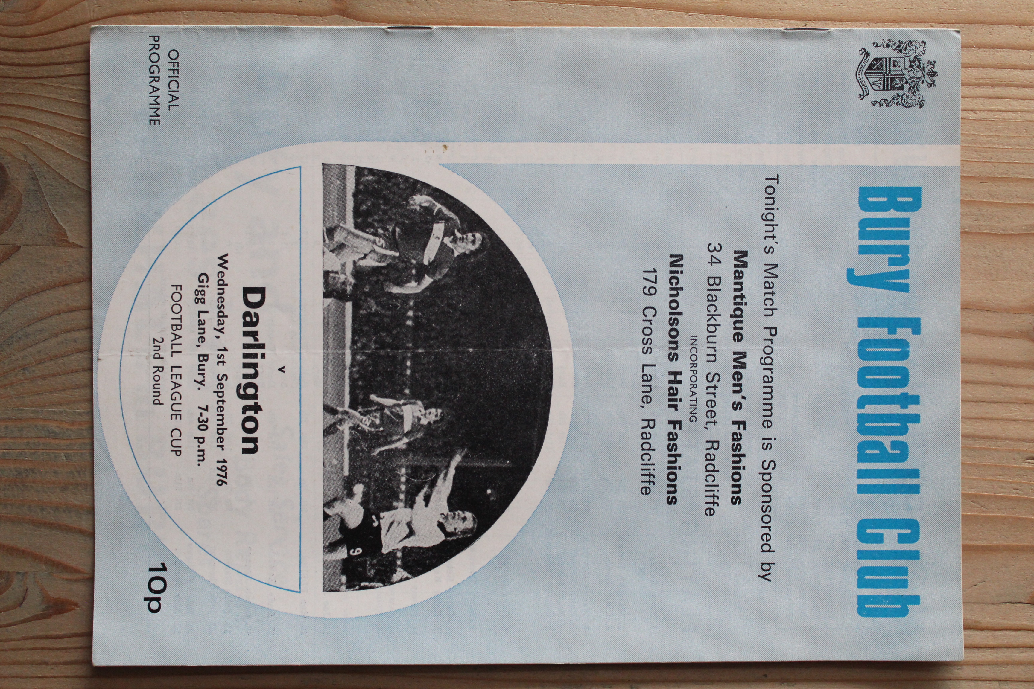 Bury FC v Darlington FC