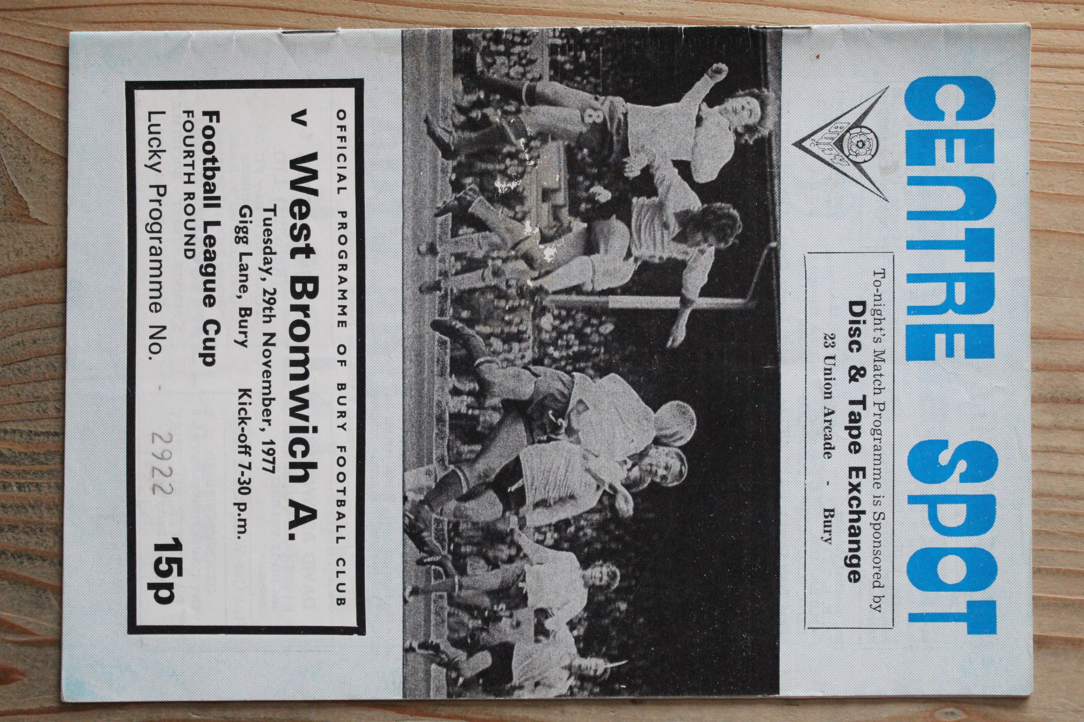 Bury FC v West Bromwich Albion FC 