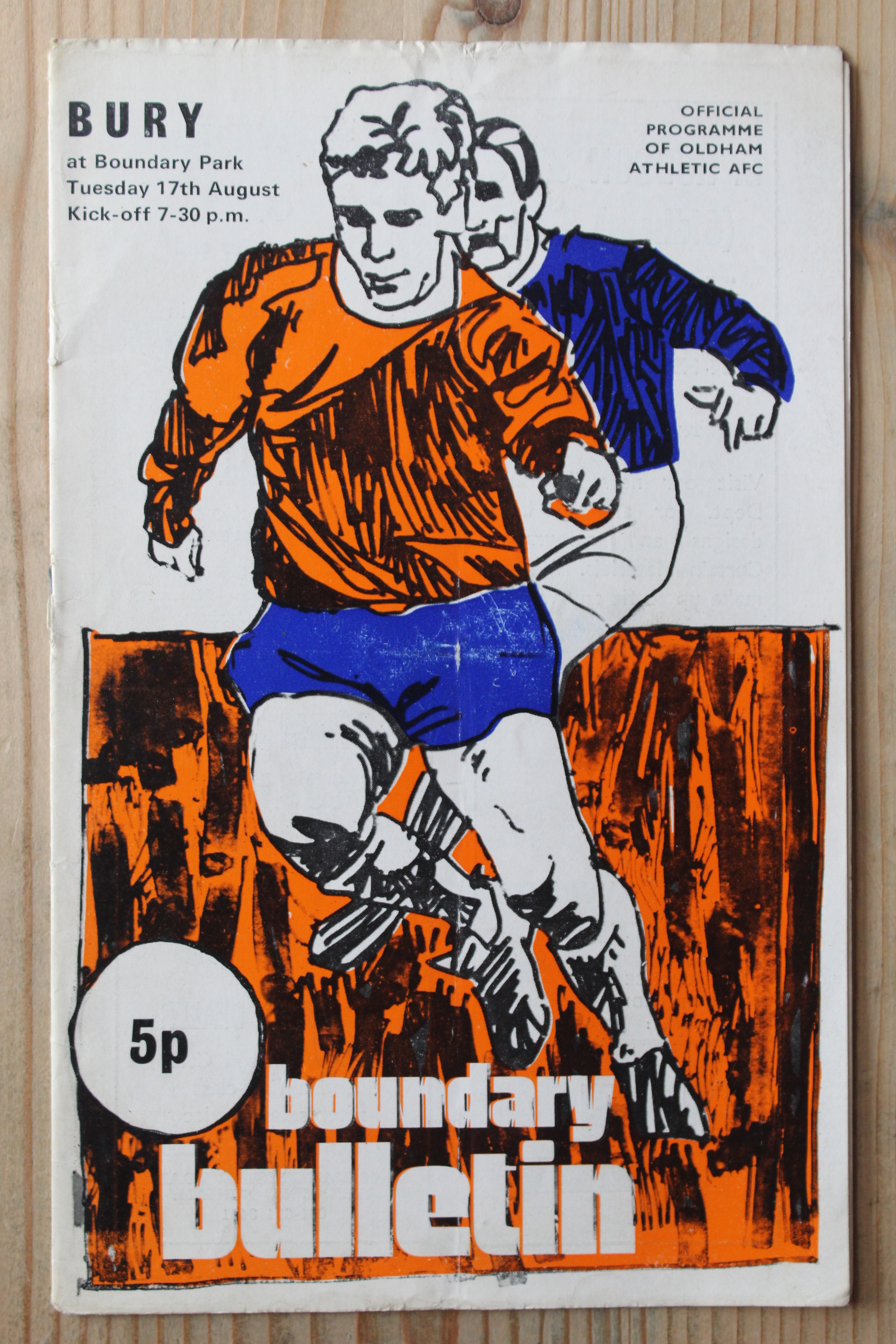 Oldham Athletic FC v Bury FC